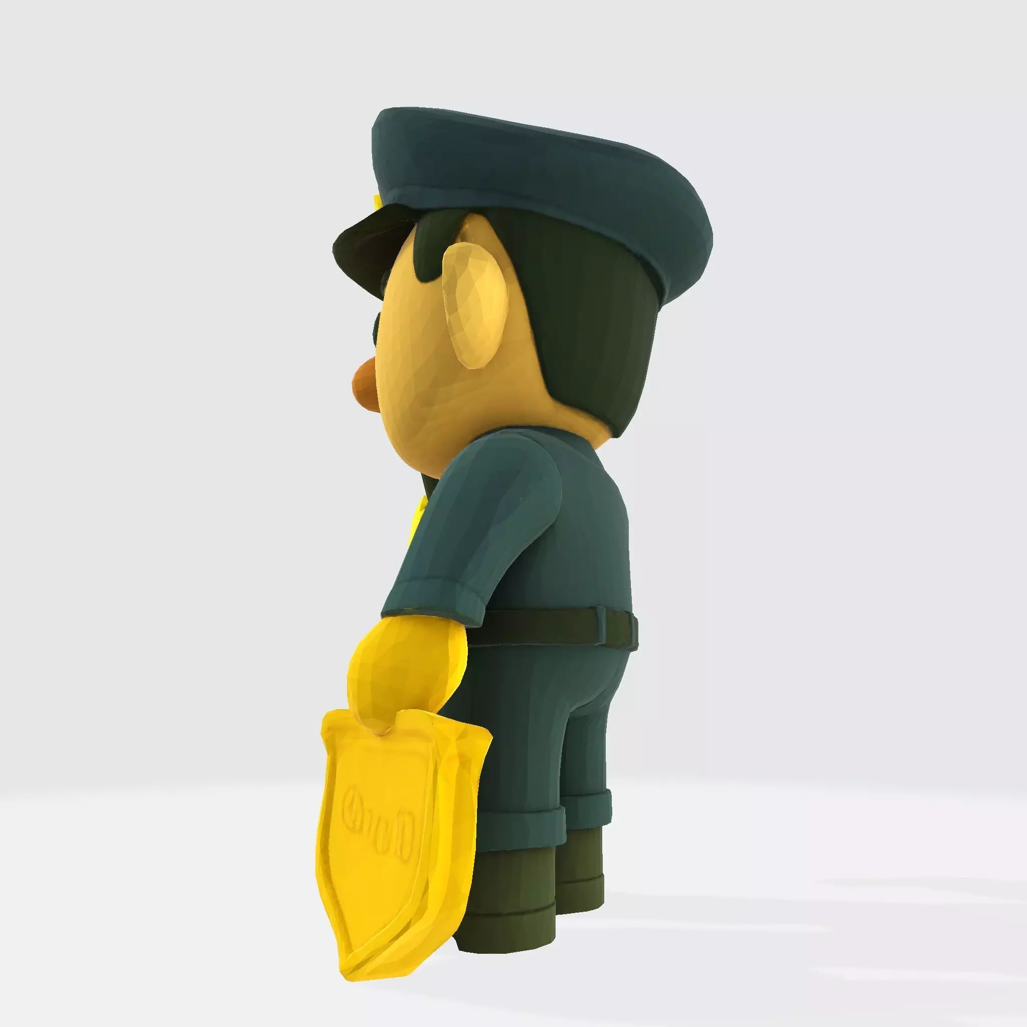 Cute Police Officer 3D Character 3D print model_15