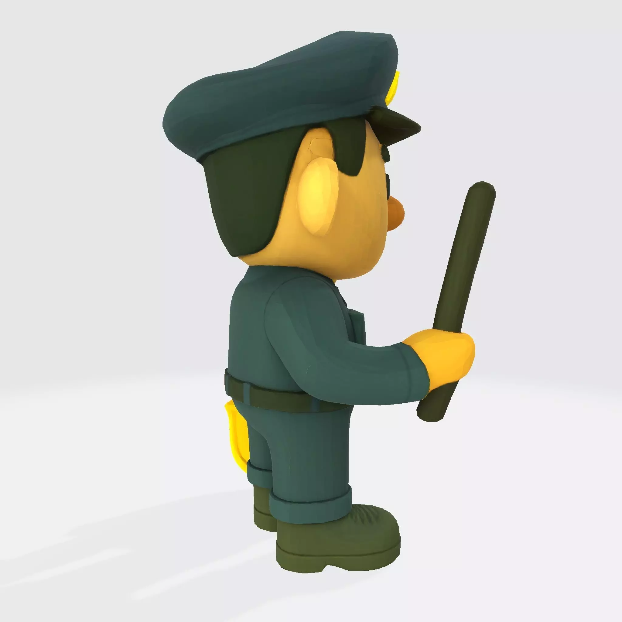 Cute Police Officer 3D Character 3D print model_8