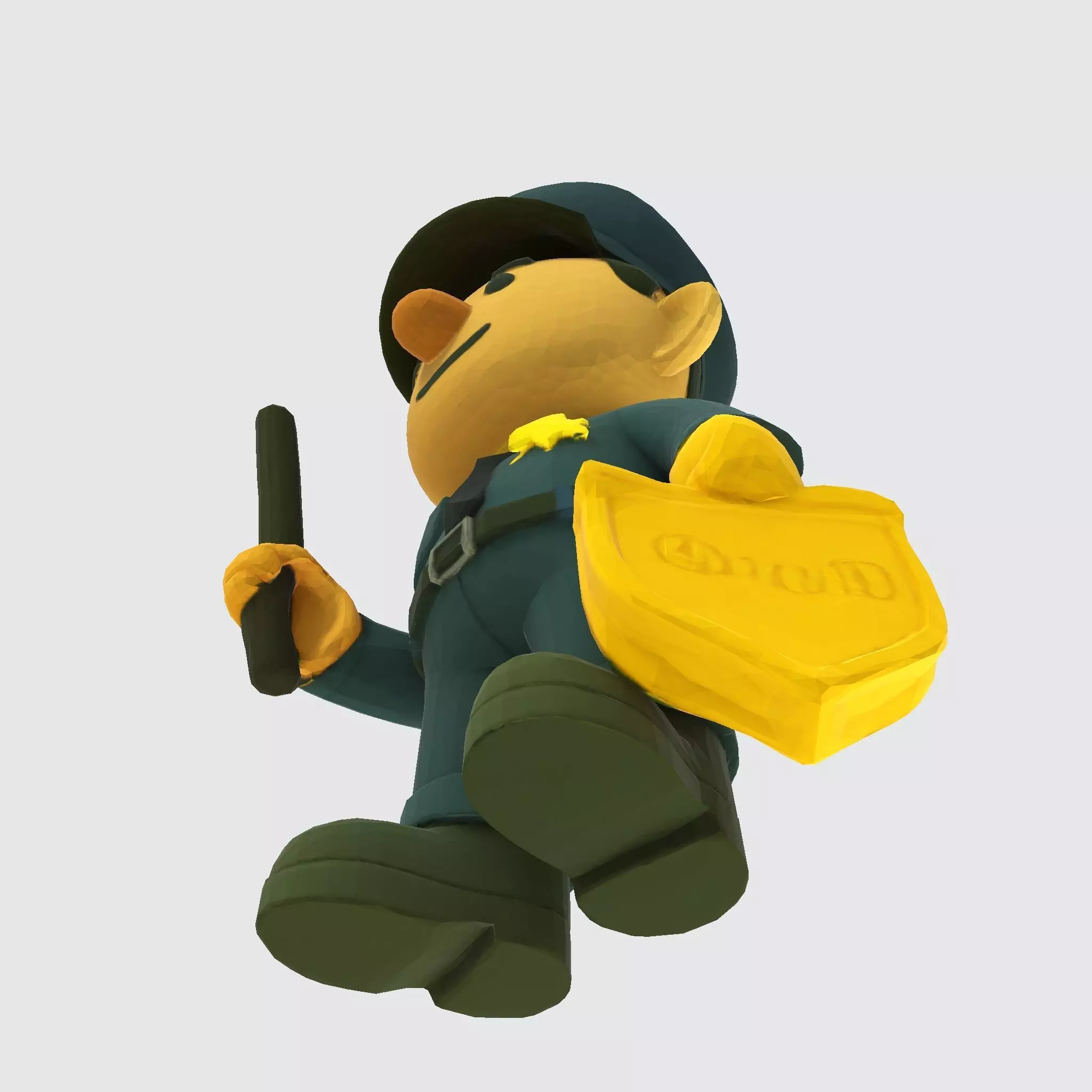 Cute Police Officer 3D Character 3D print model_20