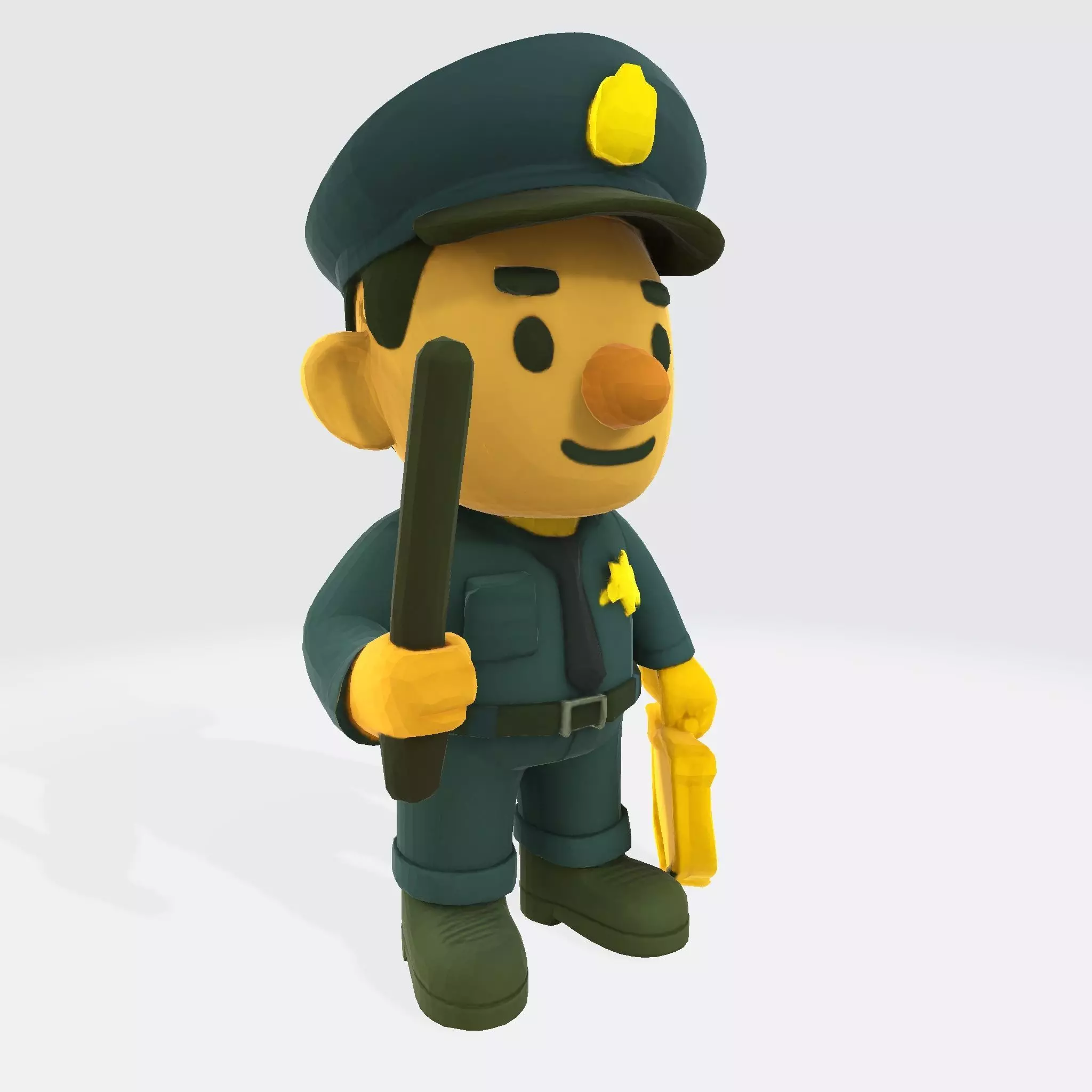 Cute Police Officer 3D Character 3D print model_10