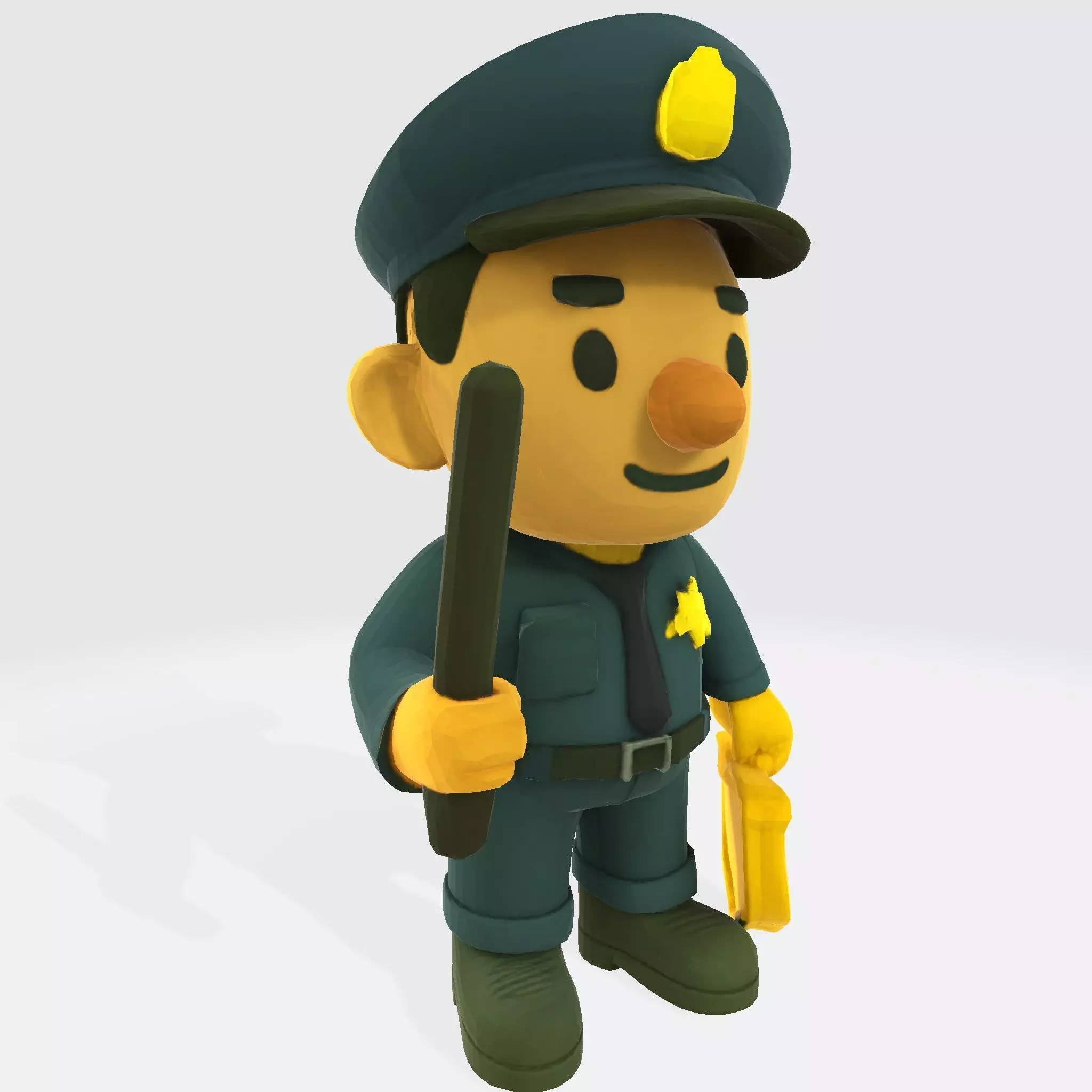 Cute Police Officer 3D Character 3D print model_19