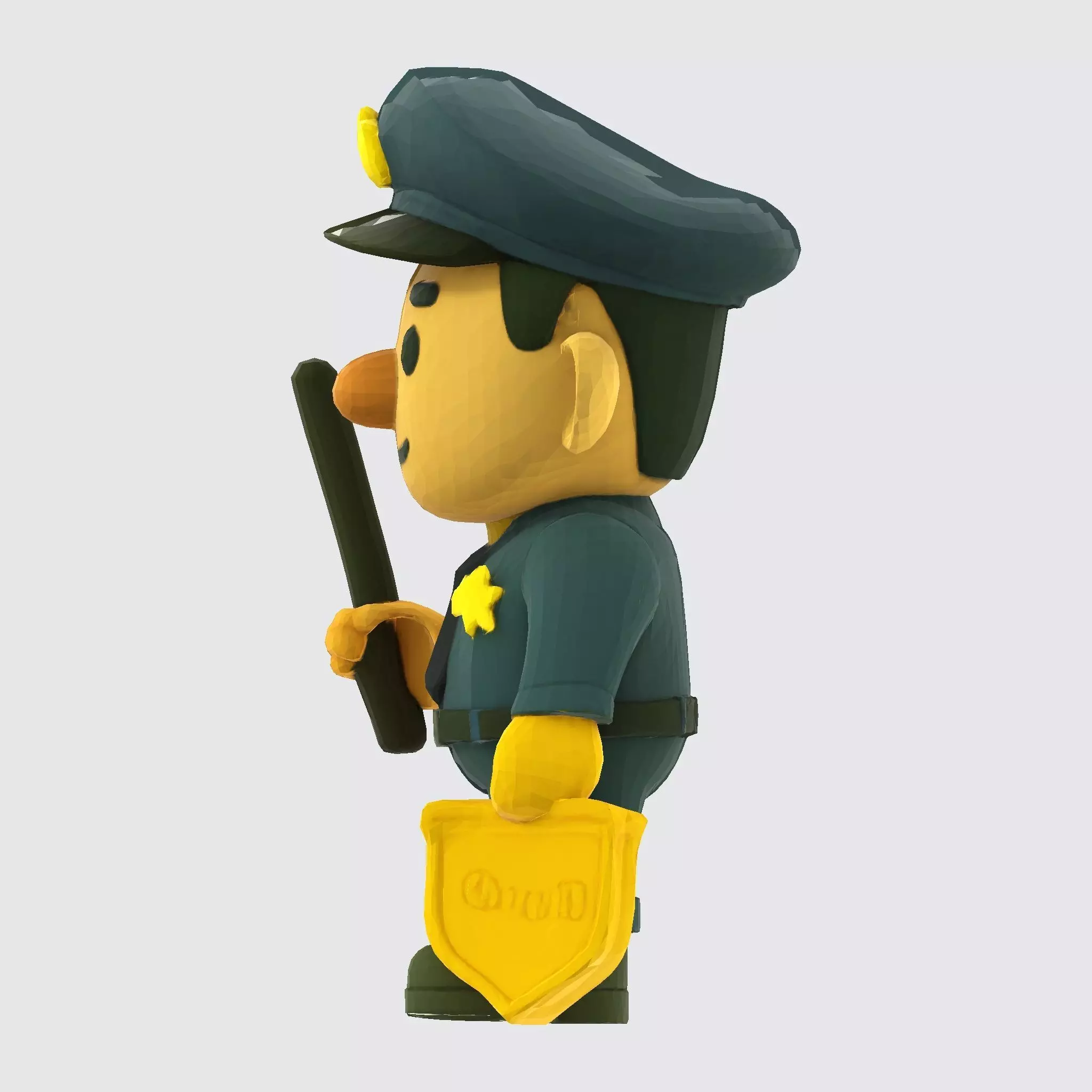 Cute Police Officer 3D Character 3D print model_49