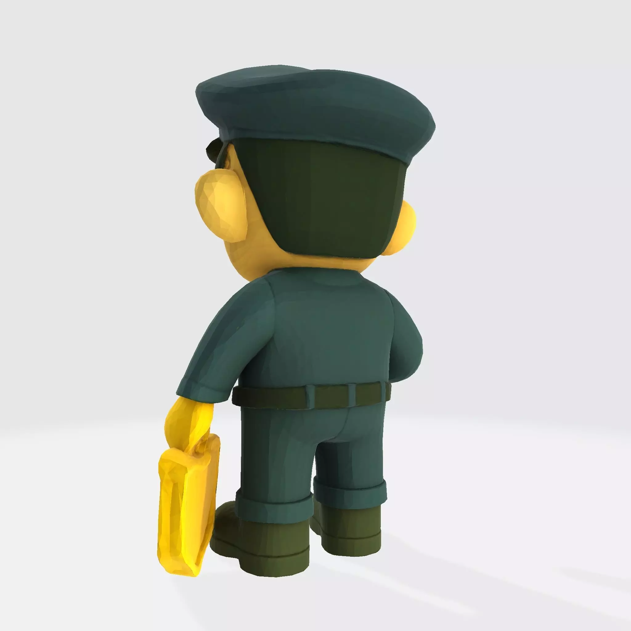 Cute Police Officer 3D Character 3D print model_4