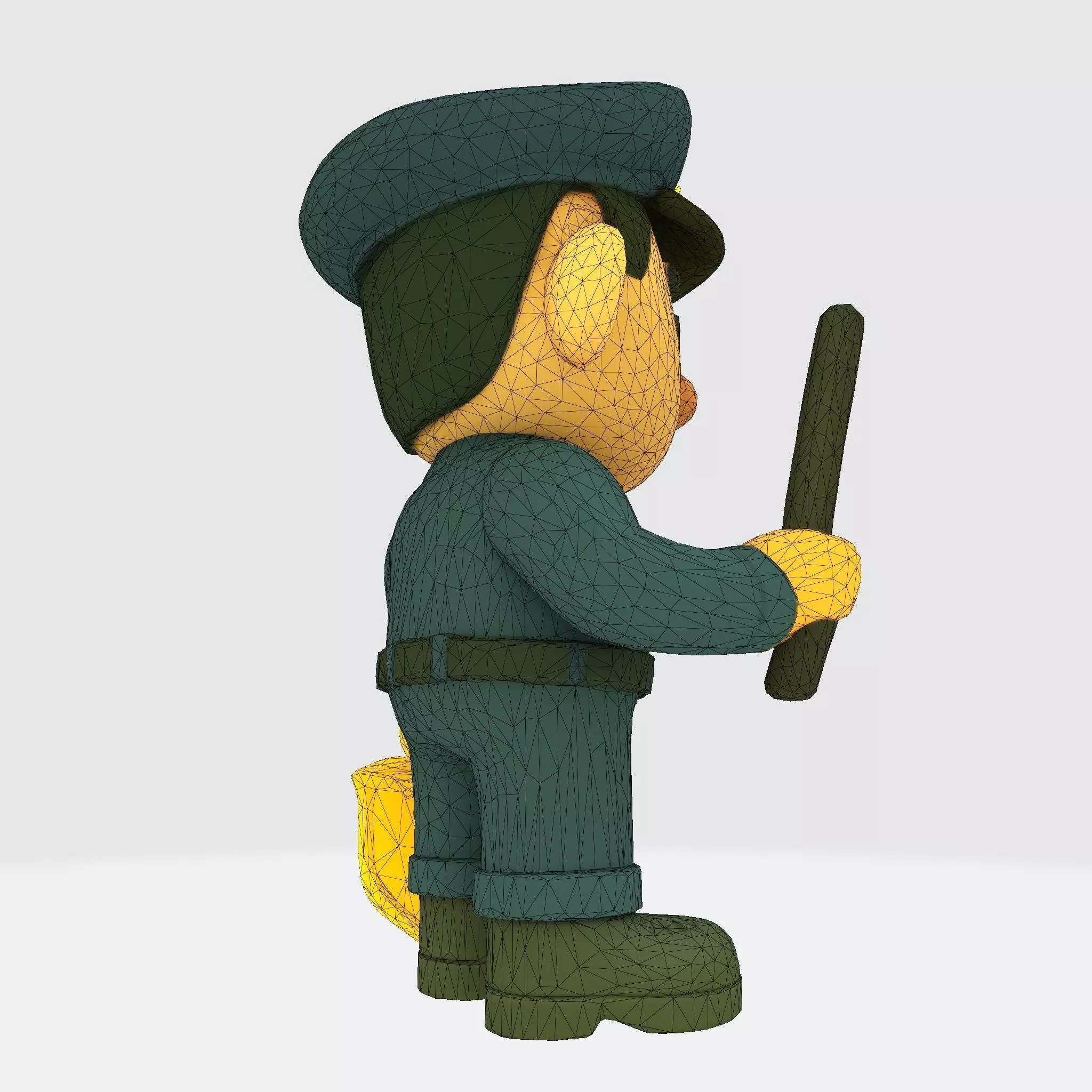 Cute Police Officer 3D Character 3D print model_33