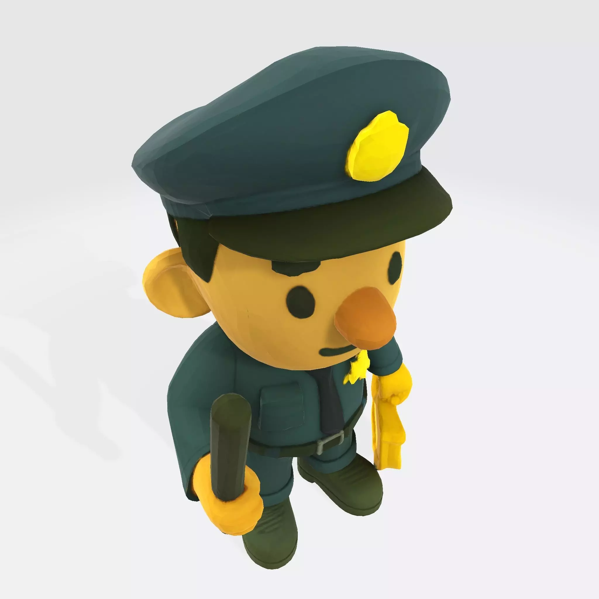 Cute Police Officer 3D Character 3D print model_27