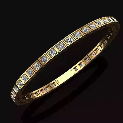 Tennis bracelet 3D print model