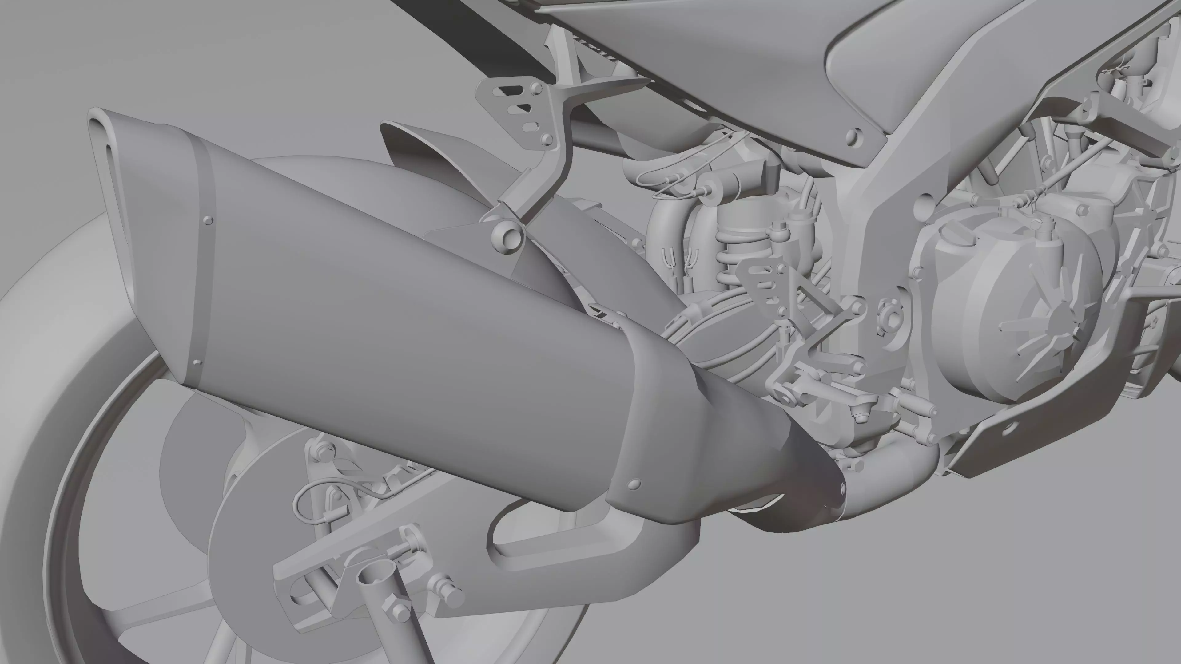 Aprilia Tuono V4 Factory E5 2021 Low-poly 3D model_21