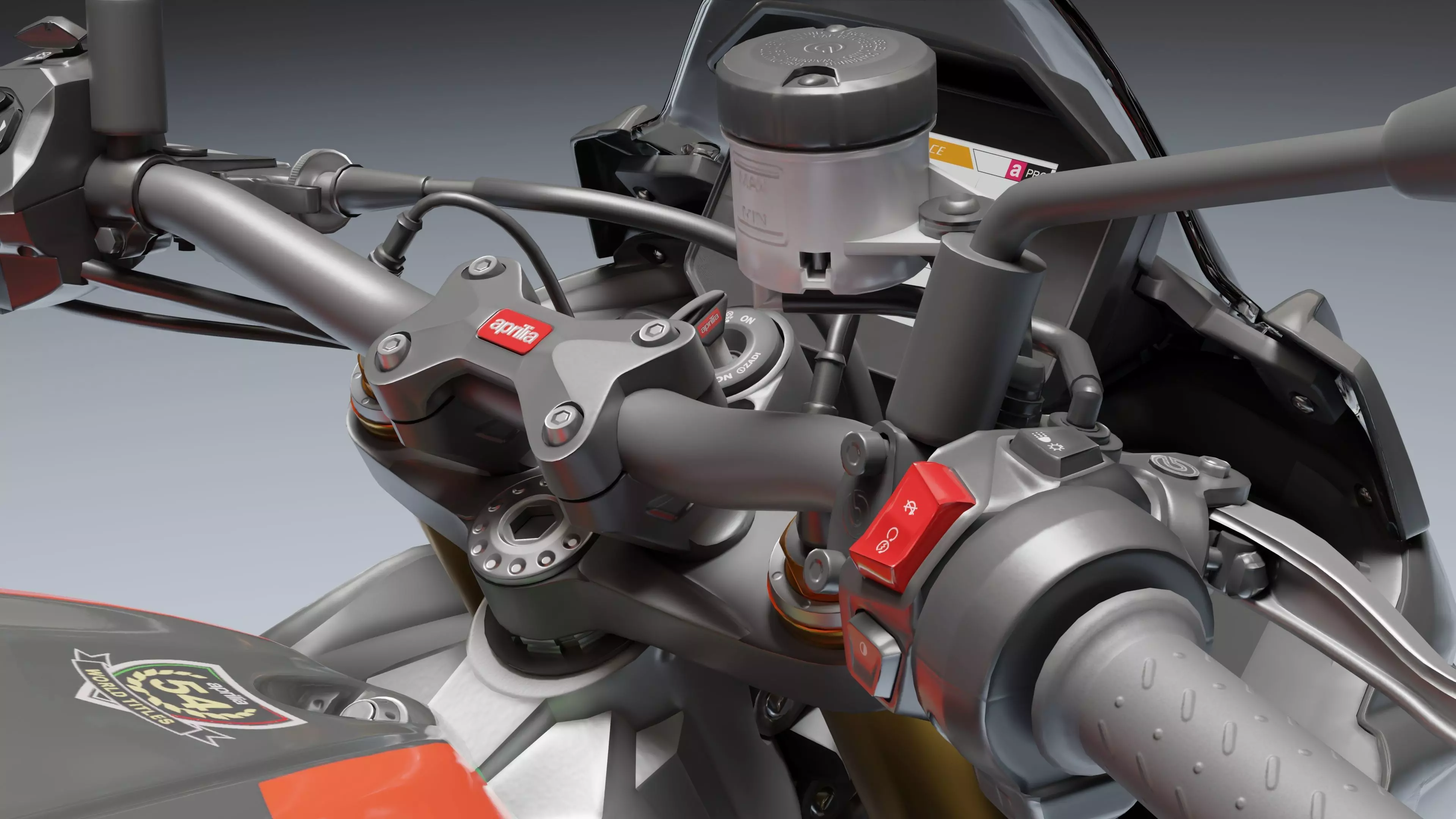 Aprilia Tuono V4 Factory E5 2021 Low-poly 3D model_12