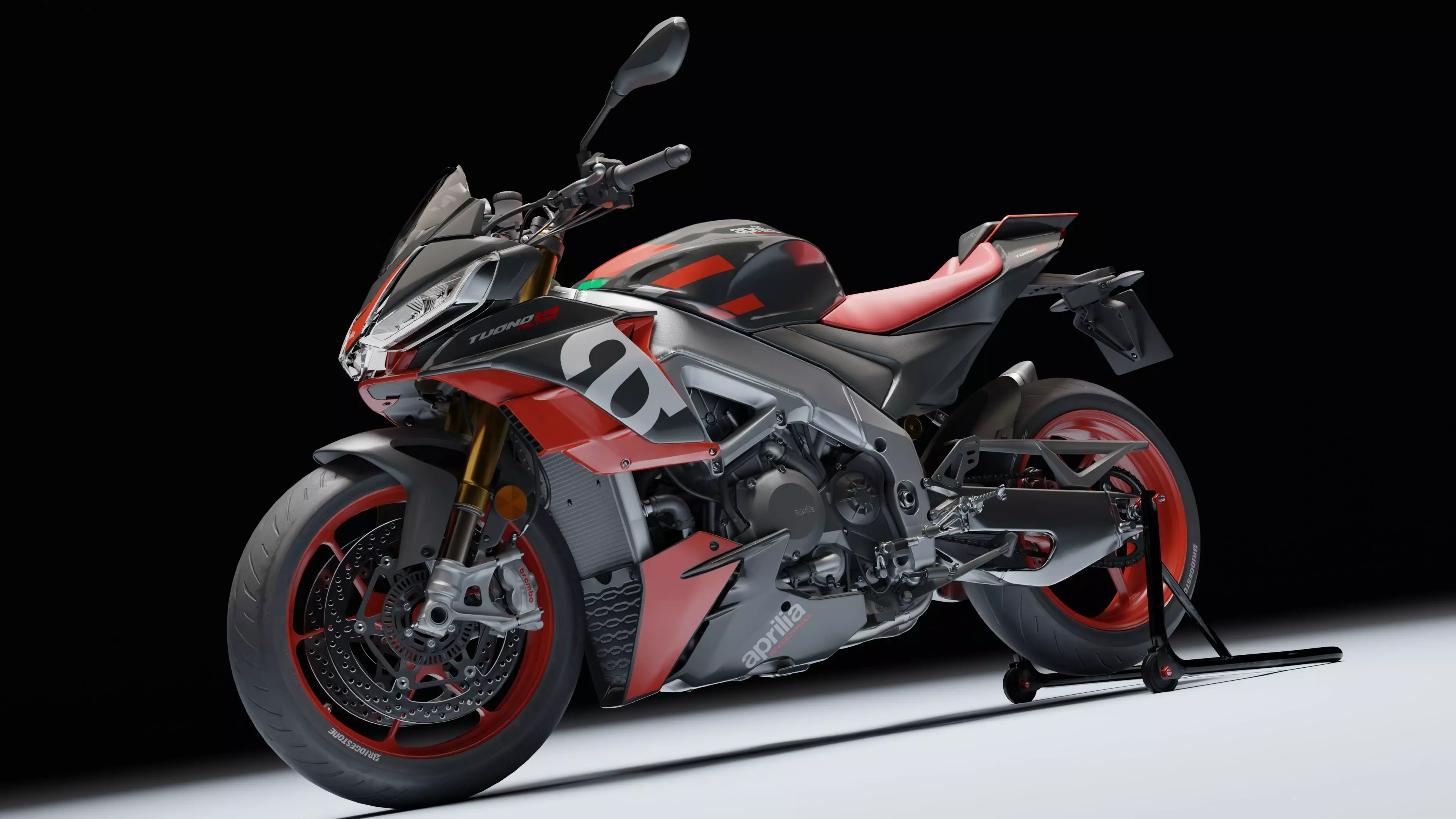 Aprilia Tuono V4 Factory E5 2021 Low-poly 3D model_24