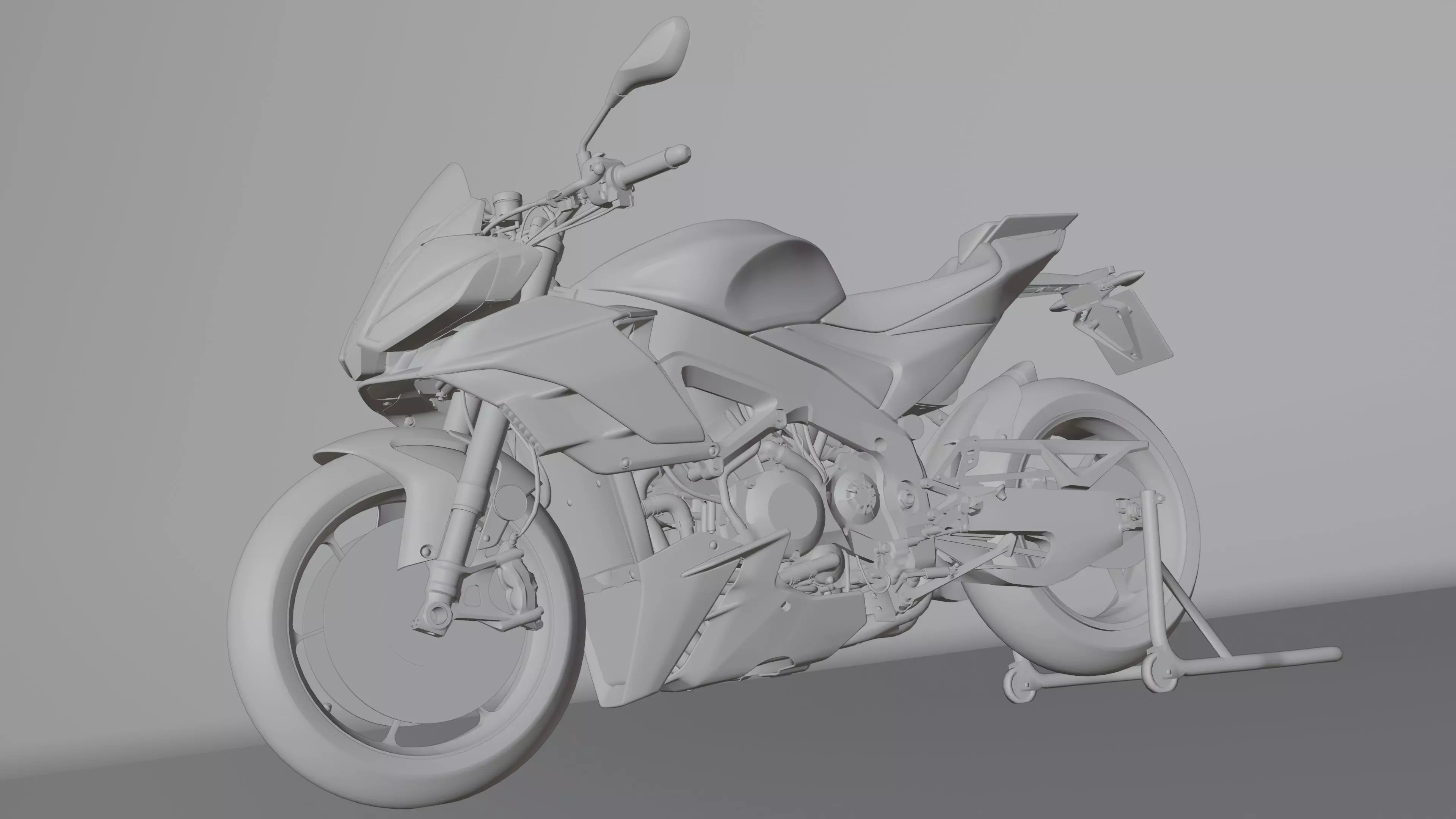 Aprilia Tuono V4 Factory E5 2021 Low-poly 3D model_25