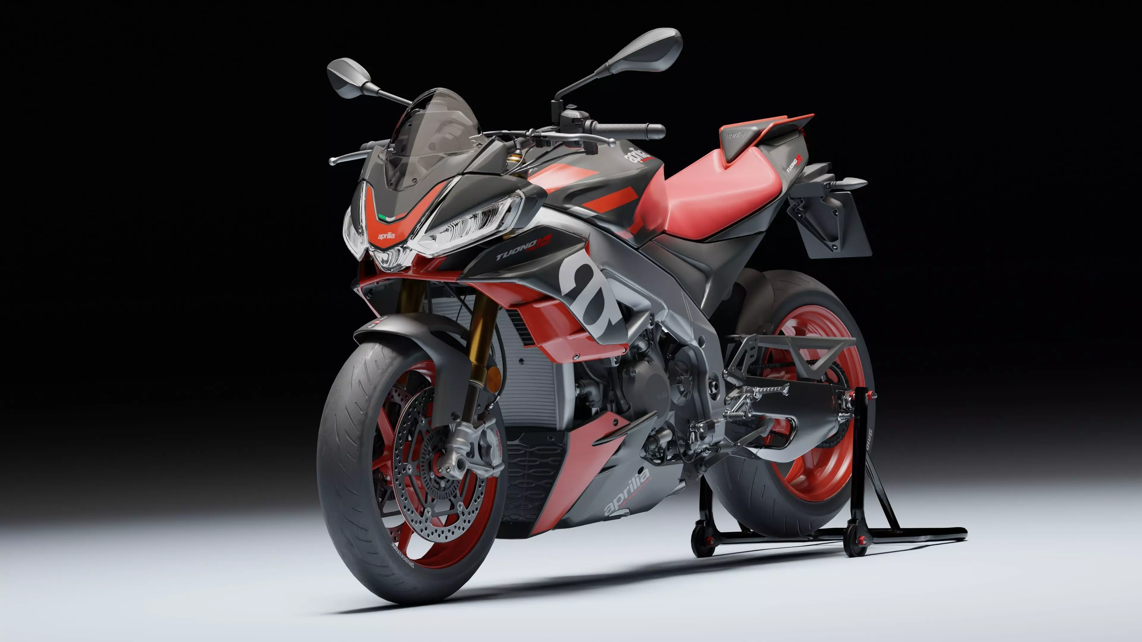 Aprilia Tuono V4 Factory E5 2021 Low-poly 3D model_6