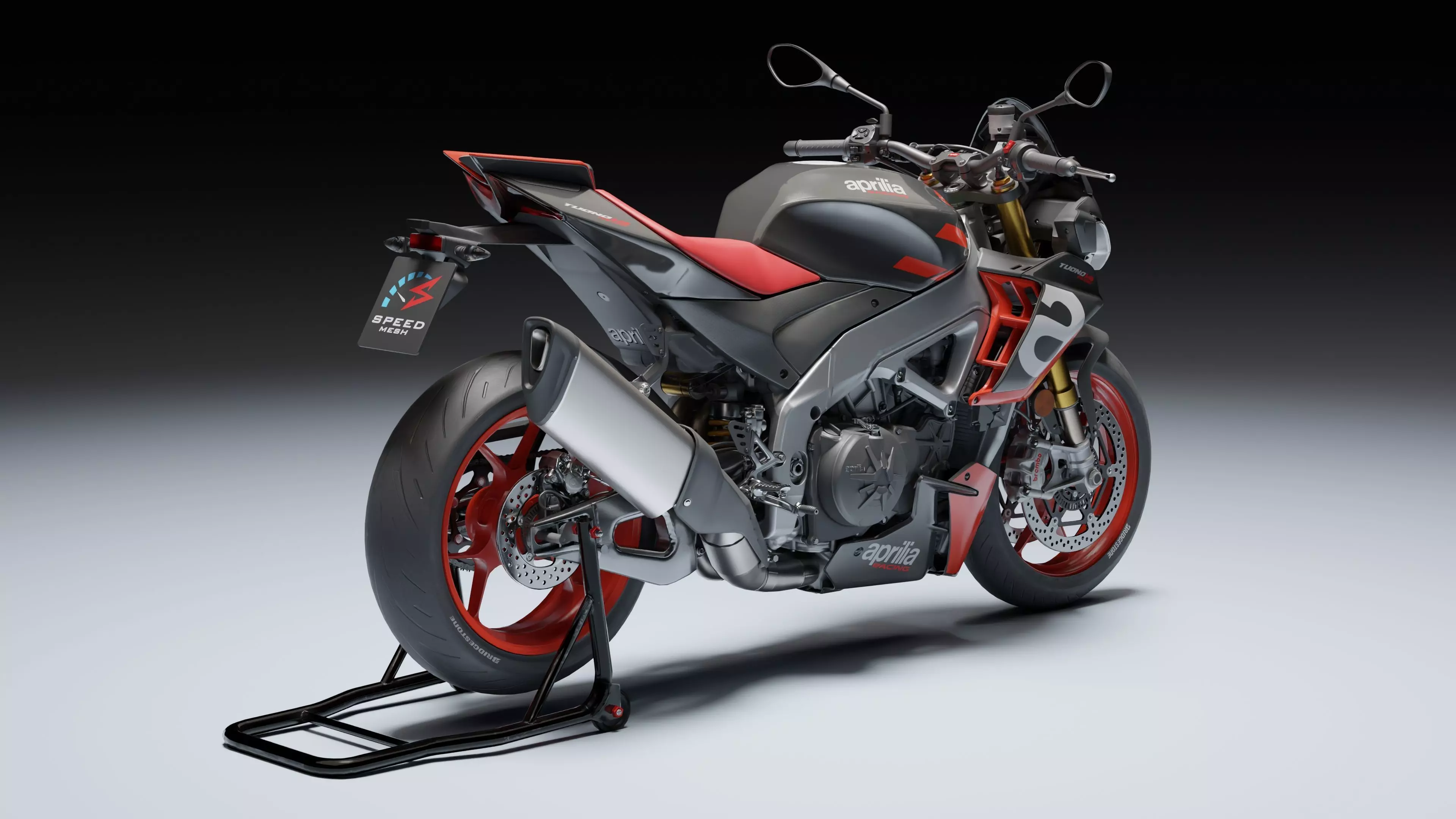 Aprilia Tuono V4 Factory E5 2021 Low-poly 3D model_8