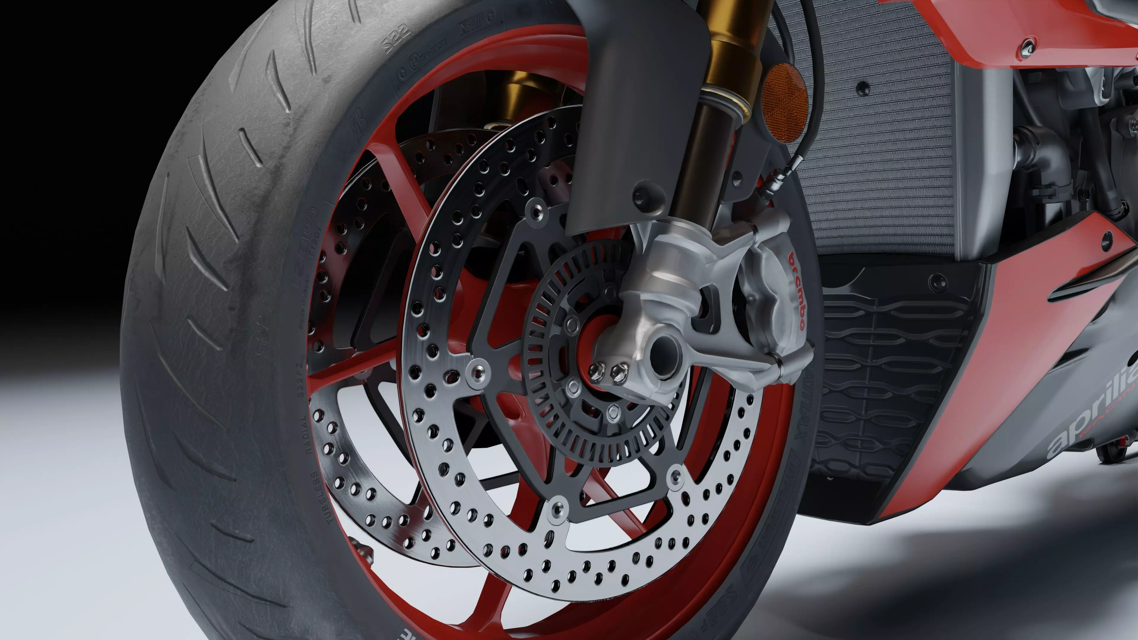 Aprilia Tuono V4 Factory E5 2021 Low-poly 3D model_17