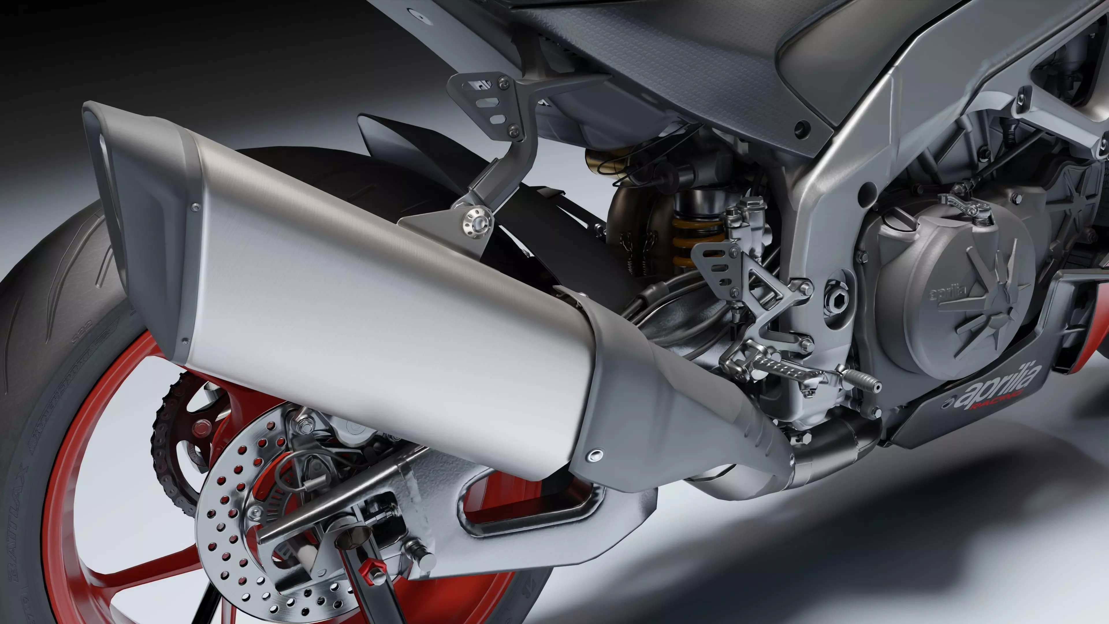 Aprilia Tuono V4 Factory E5 2021 Low-poly 3D model_20