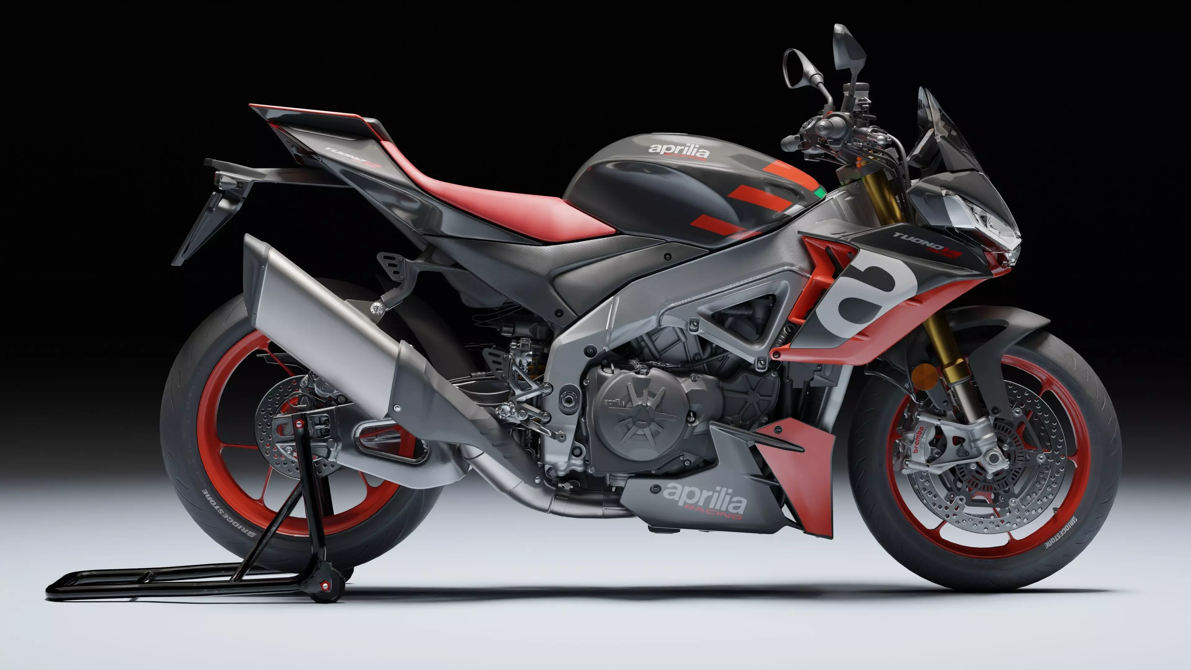 Aprilia Tuono V4 Factory E5 2021 Low-poly 3D model_2