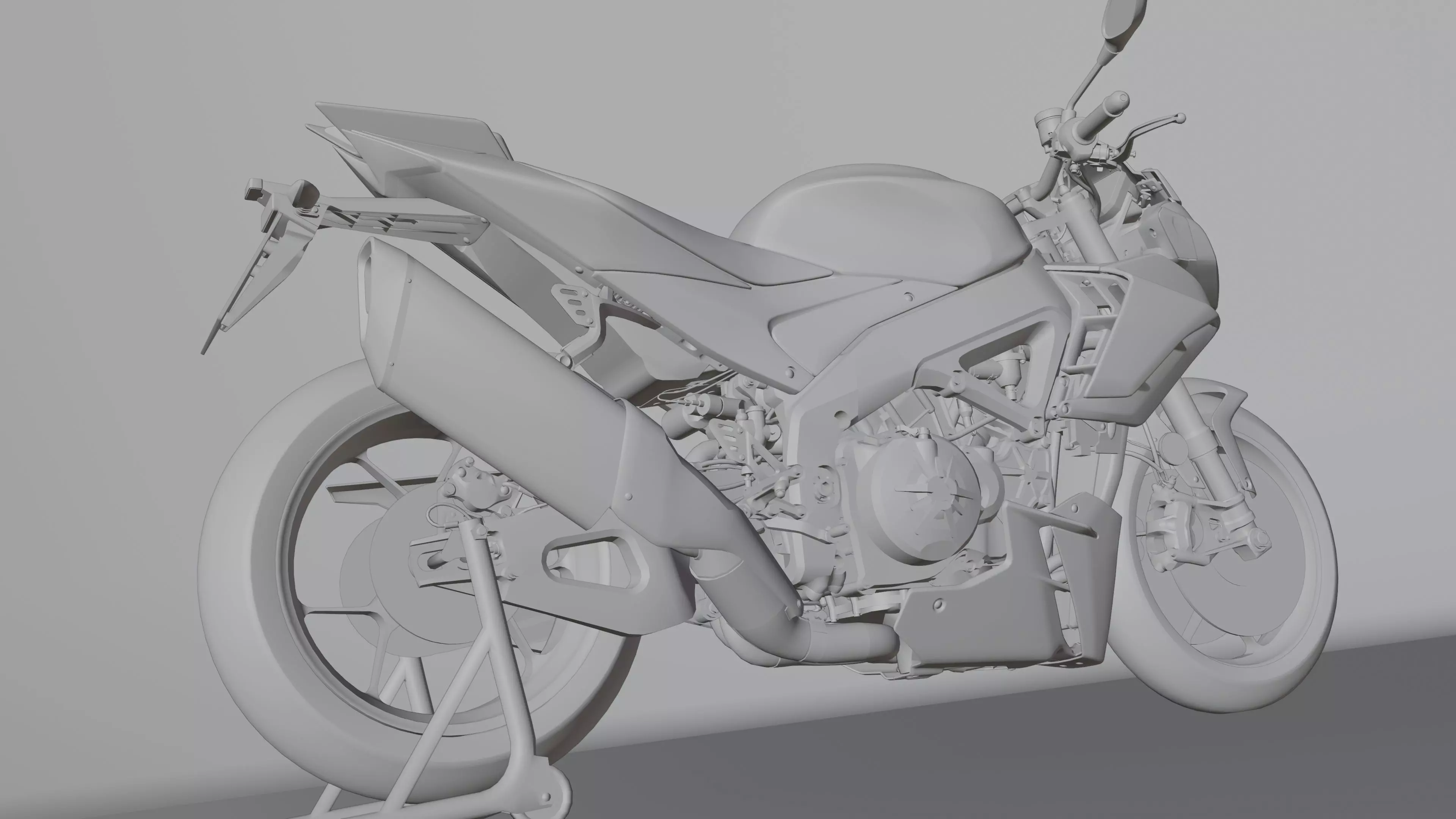 Aprilia Tuono V4 Factory E5 2021 Low-poly 3D model_23