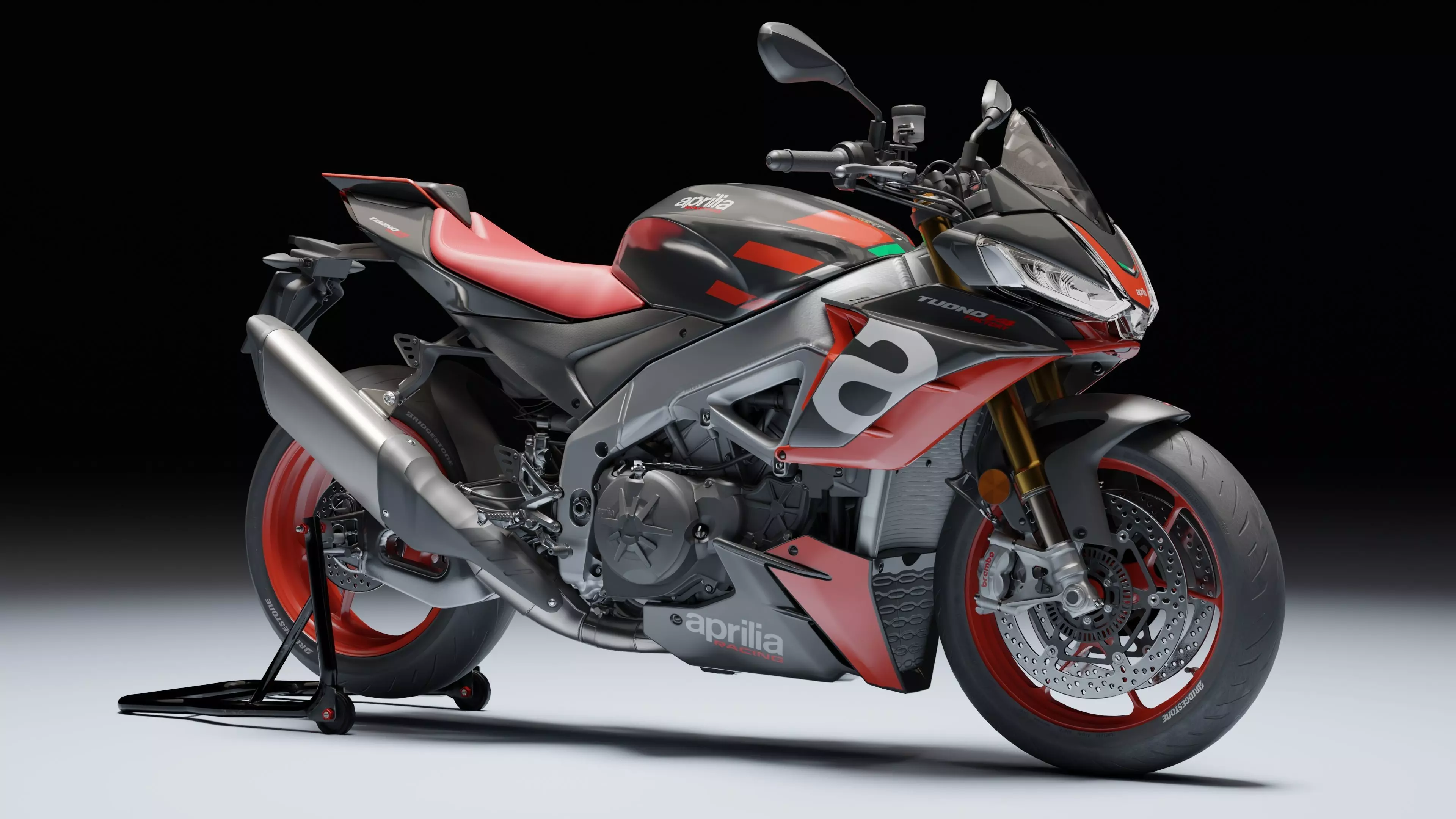 Aprilia Tuono V4 Factory E5 2021 Low-poly 3D model_1