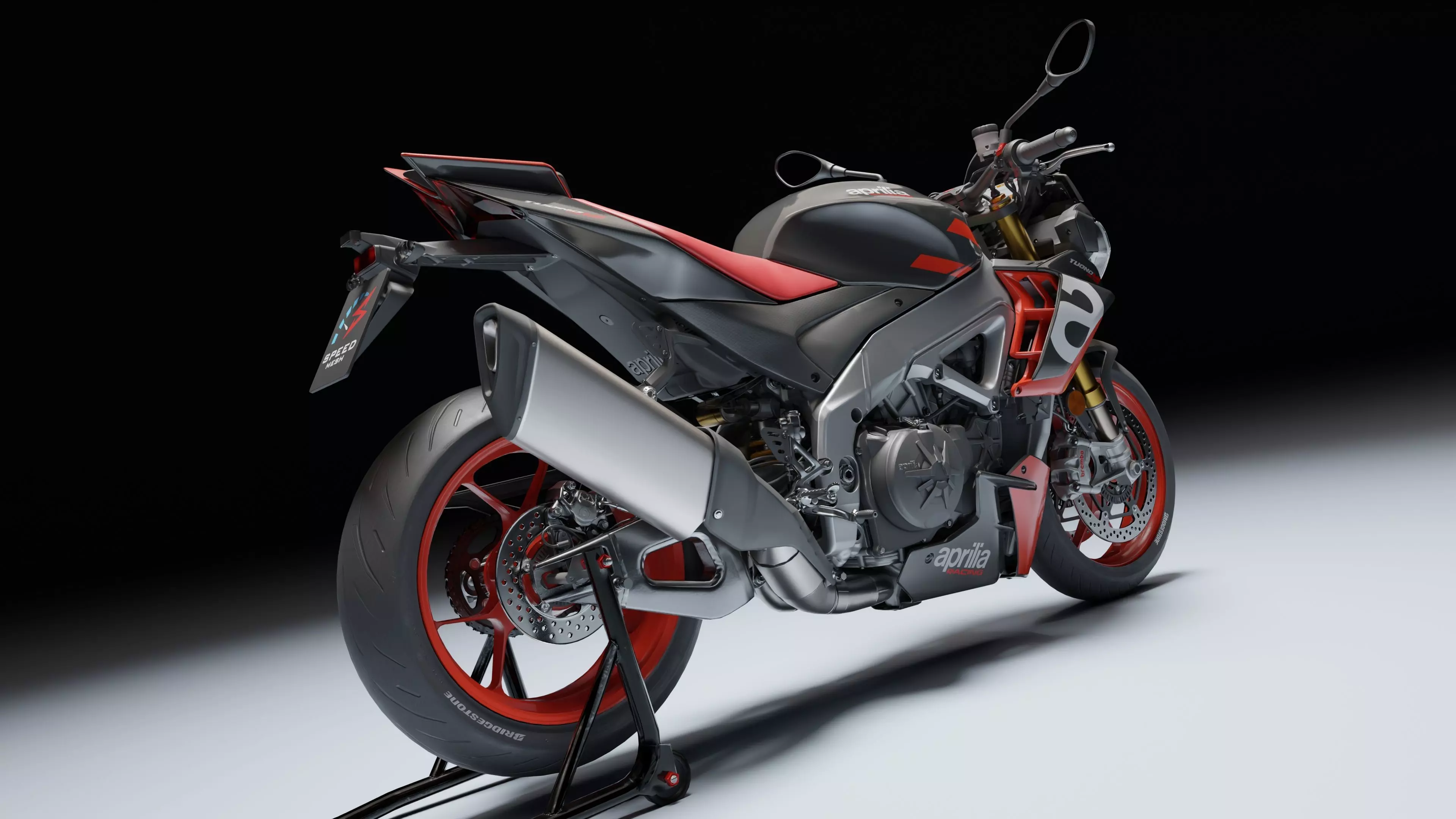 Aprilia Tuono V4 Factory E5 2021 Low-poly 3D model_9
