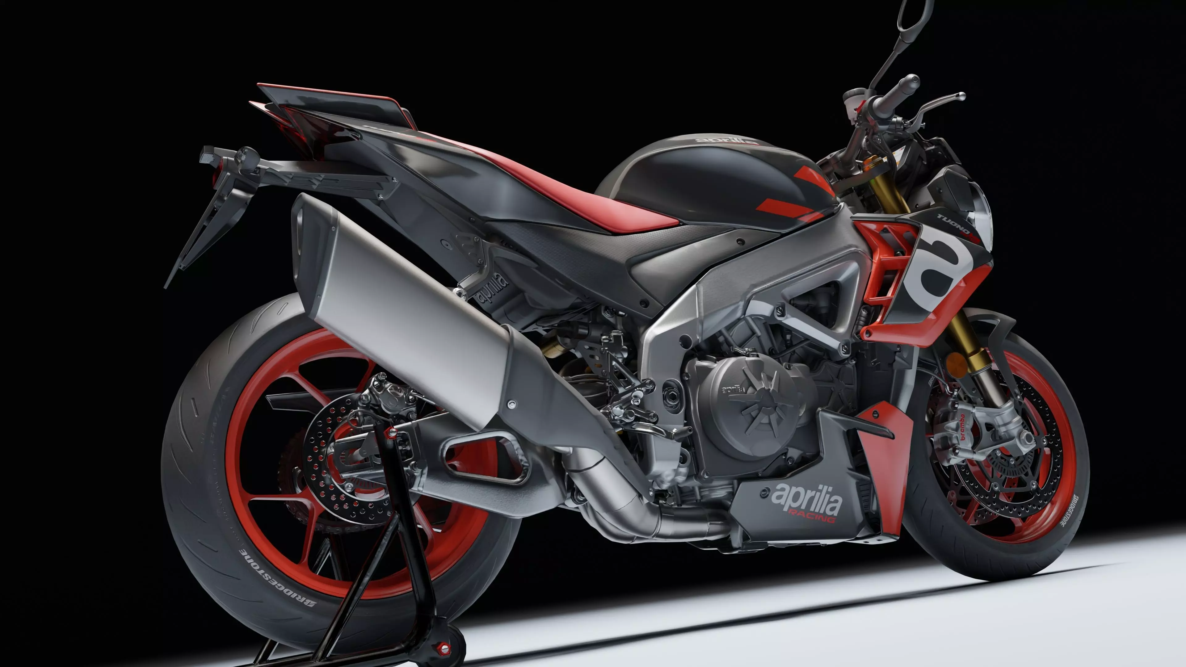 Aprilia Tuono V4 Factory E5 2021 Low-poly 3D model_22