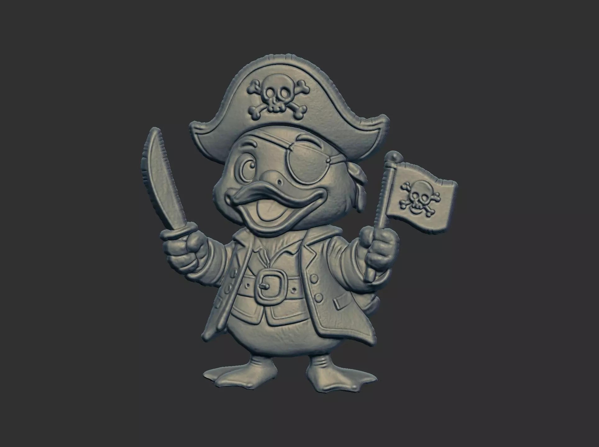duck pirate cnc model 3D print model
