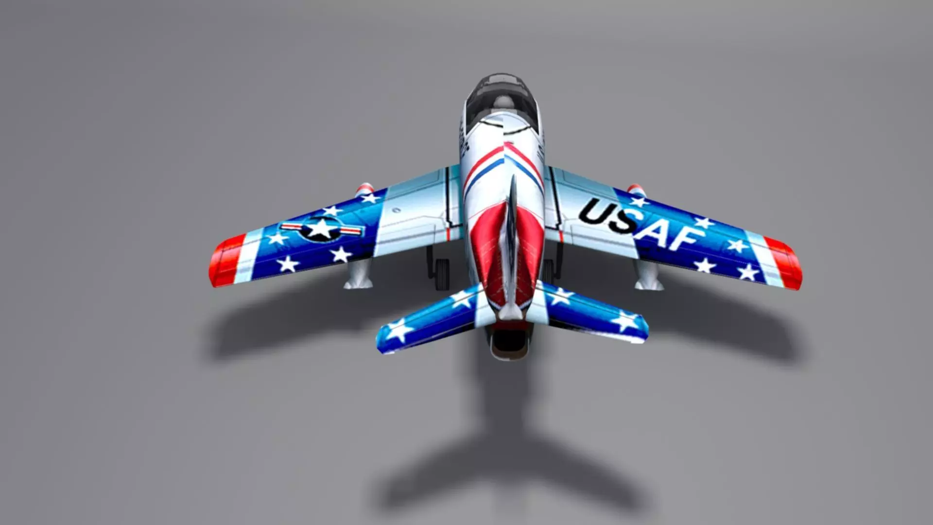 Doug Matthews Describes Flying the F-86 Sabre Low-poly 3D model_8