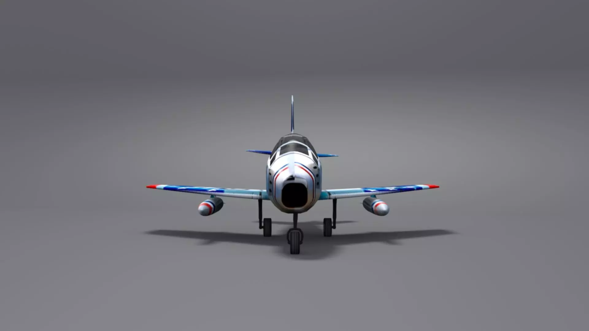 Doug Matthews Describes Flying the F-86 Sabre Low-poly 3D model_19