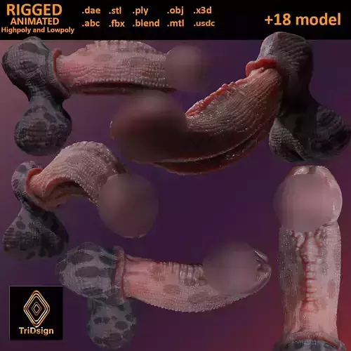 Fantasy Diragan Dragon Penis Rigged
