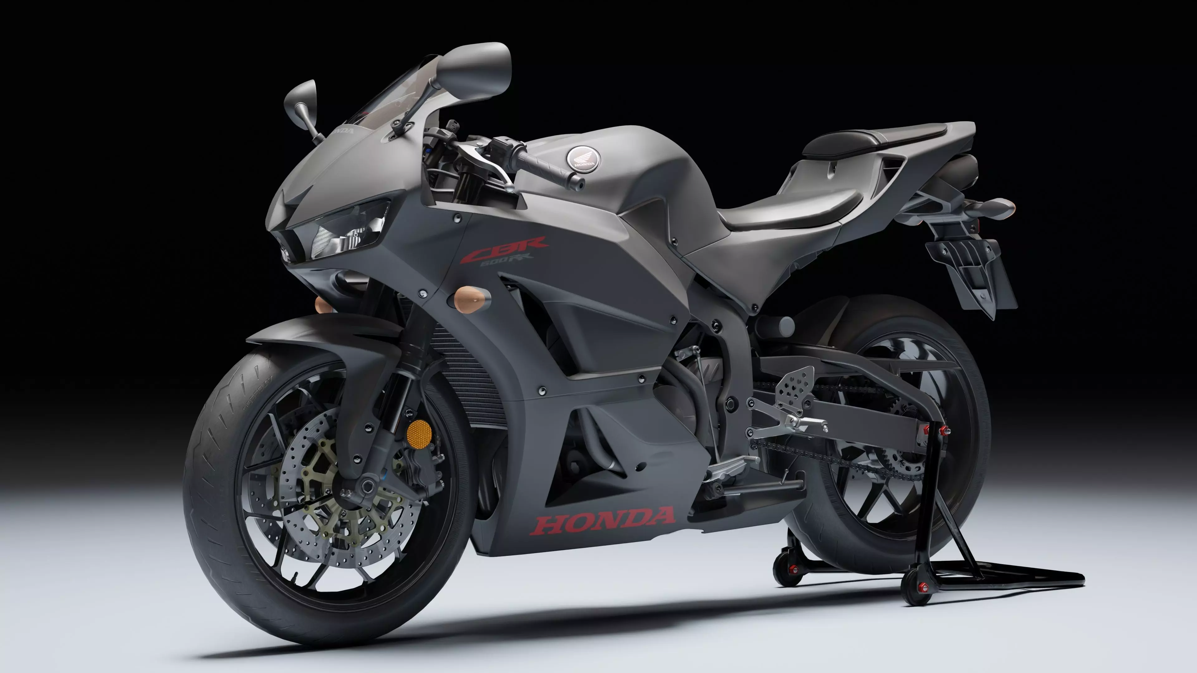 Honda CBR 600RR 2018 Low-poly 3D model_1