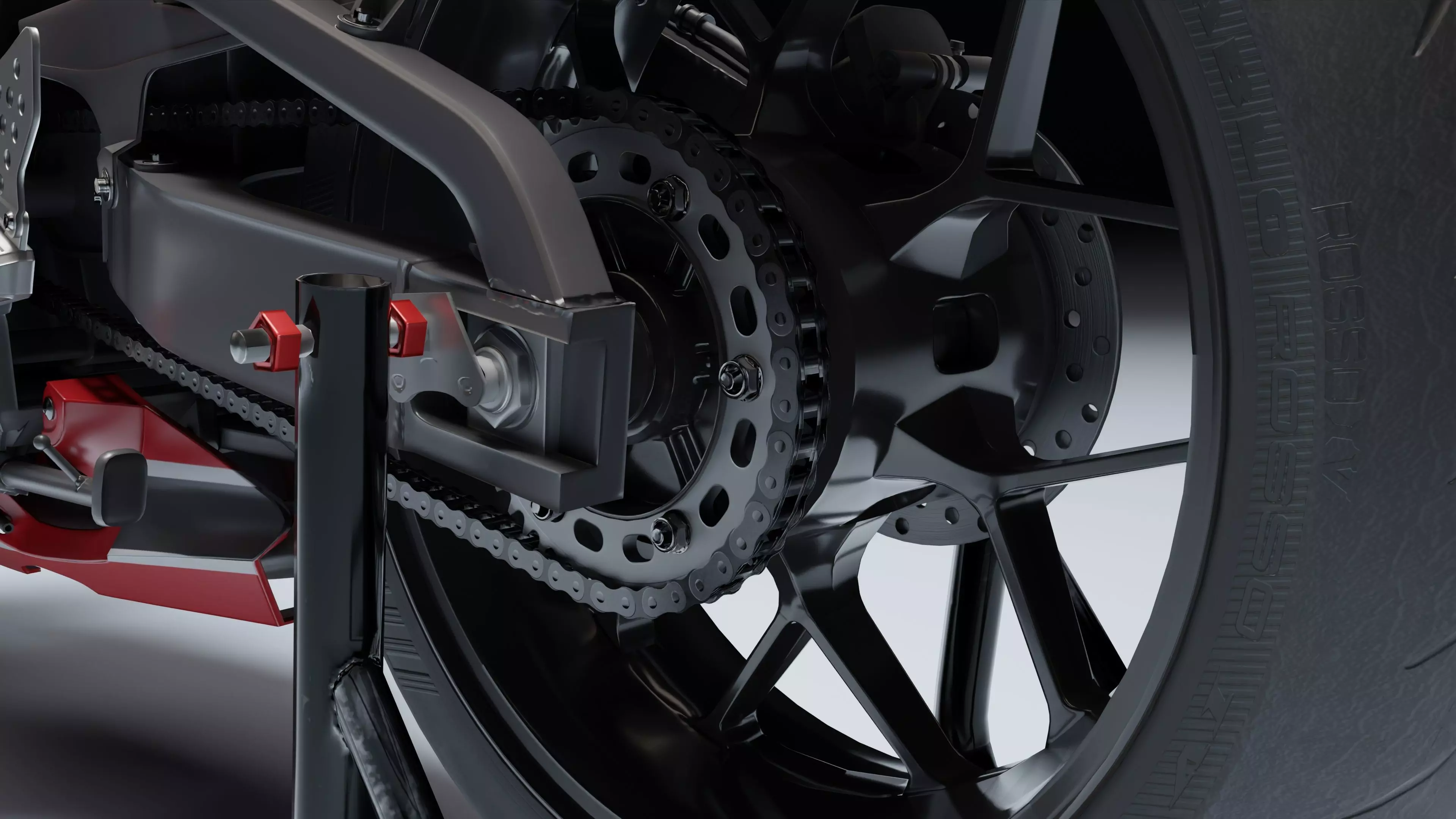 Honda CBR 600RR 2018 Low-poly 3D model_20