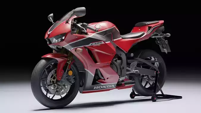 Honda CBR 600RR 2018 Low-poly 3D model