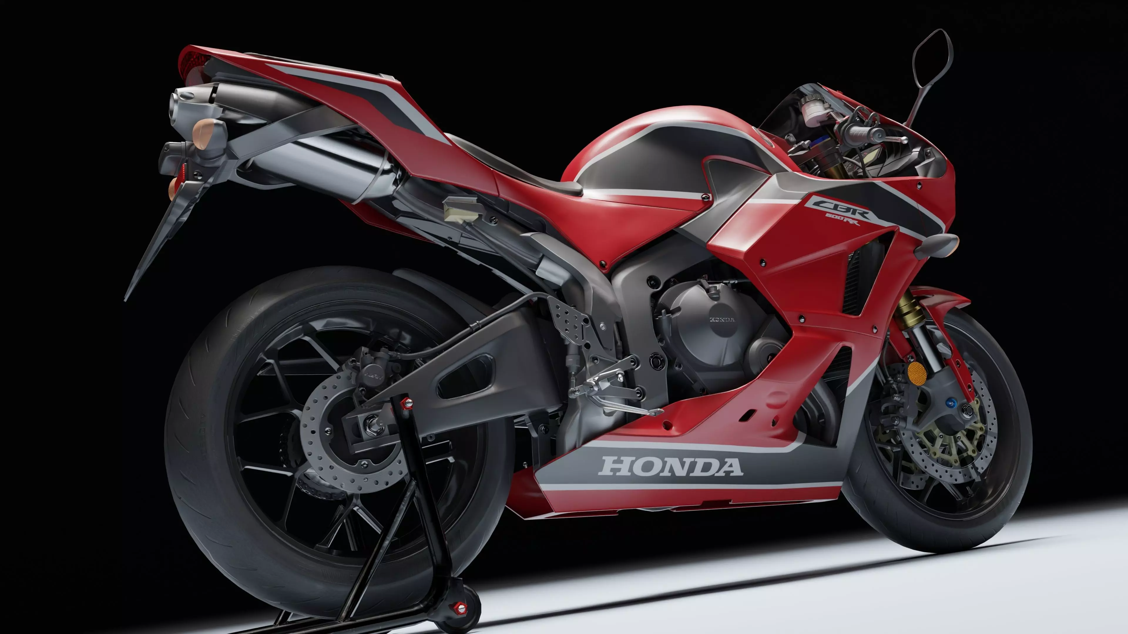 Honda CBR 600RR 2018 Low-poly 3D model_26