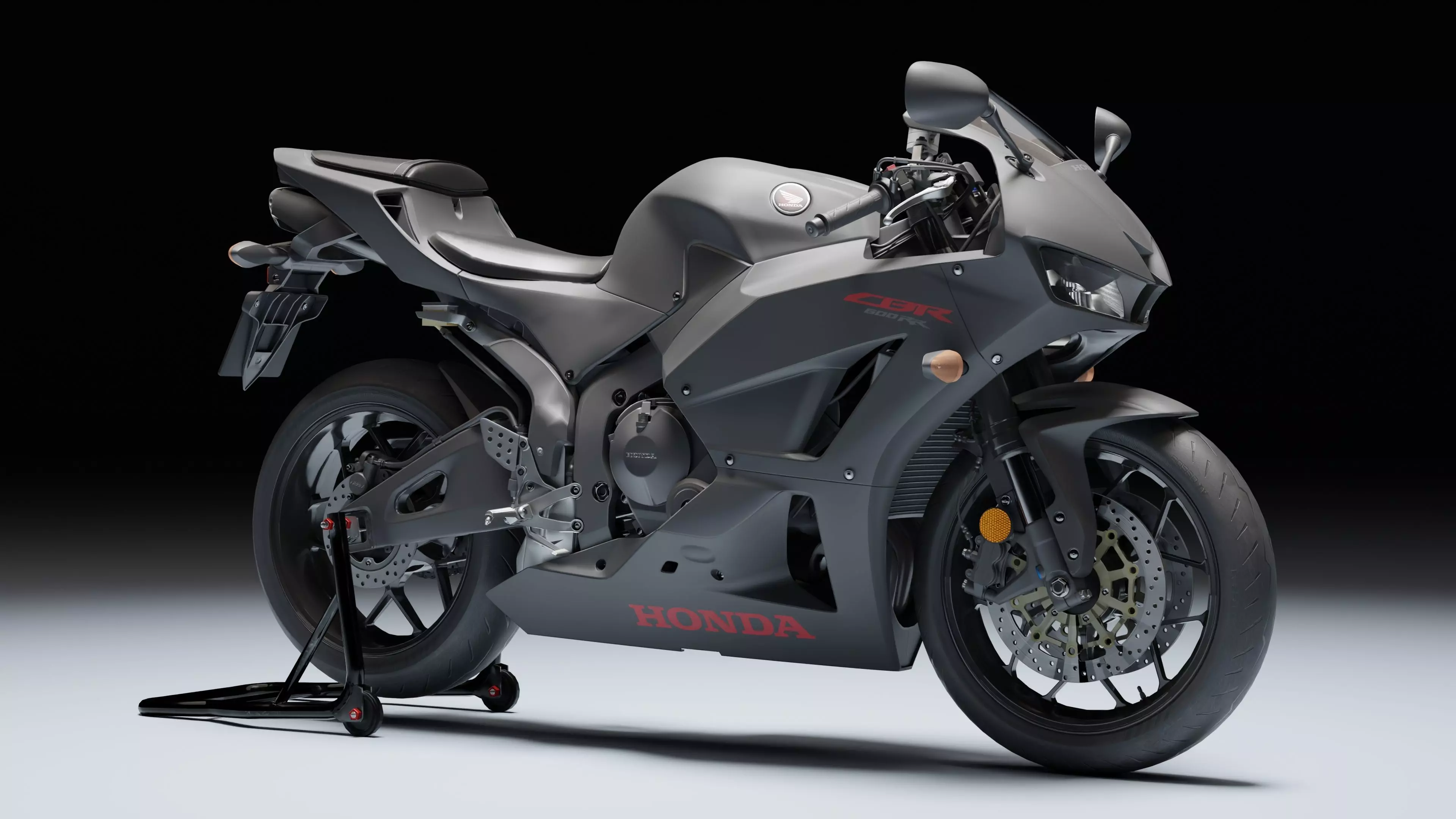 Honda CBR 600RR 2018 Low-poly 3D model_3