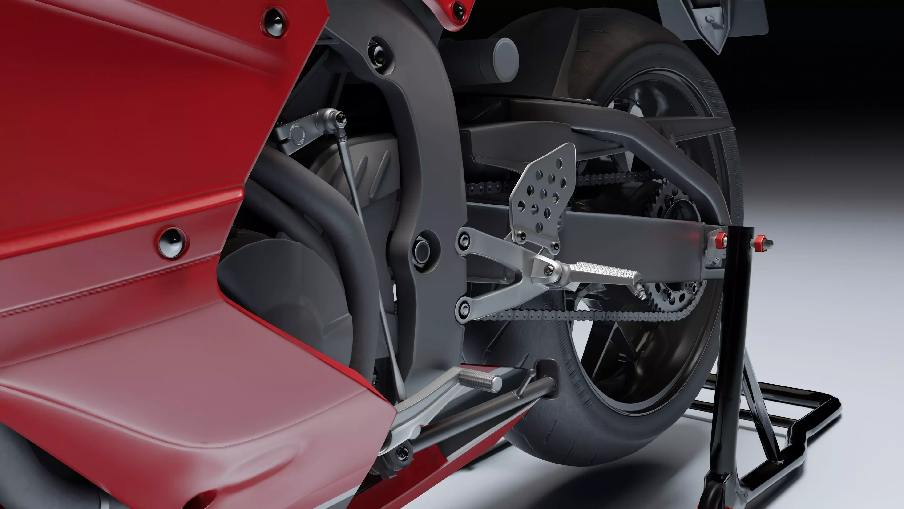 Honda CBR 600RR 2018 Low-poly 3D model_22