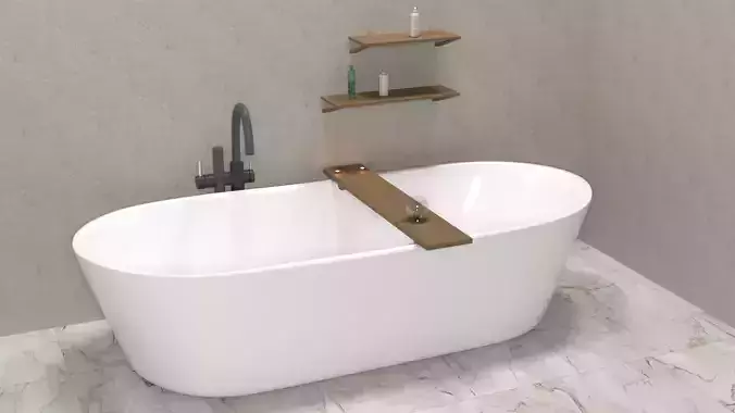 modern bath 3d model