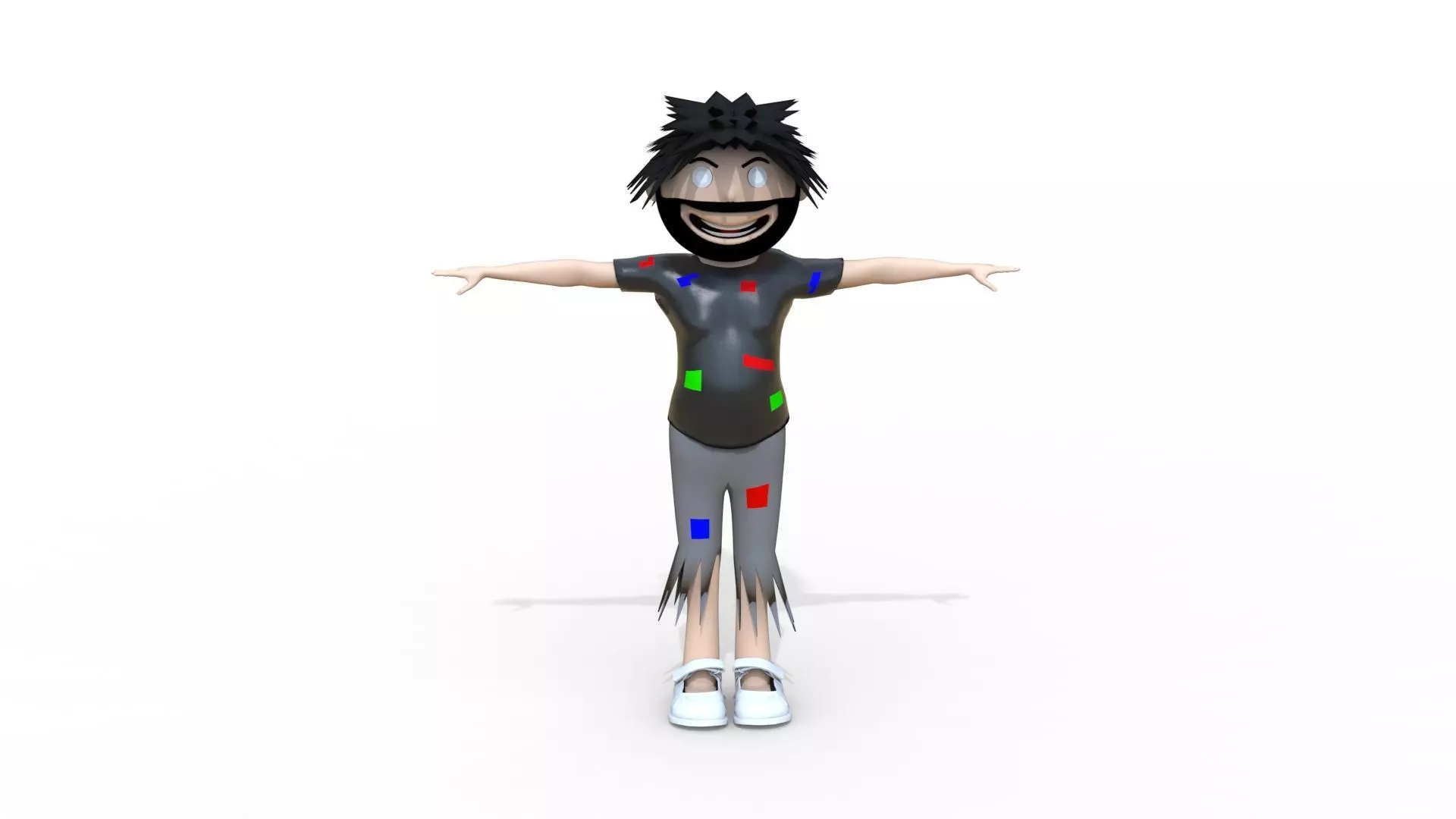 Vikari Cartoon Character Low-poly 3D model_0