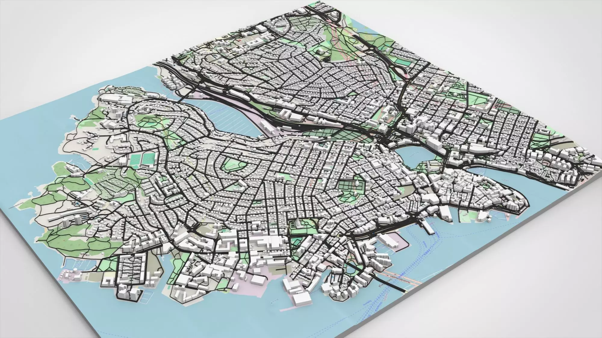 Cityscape Stavanger Norway 3D model_3