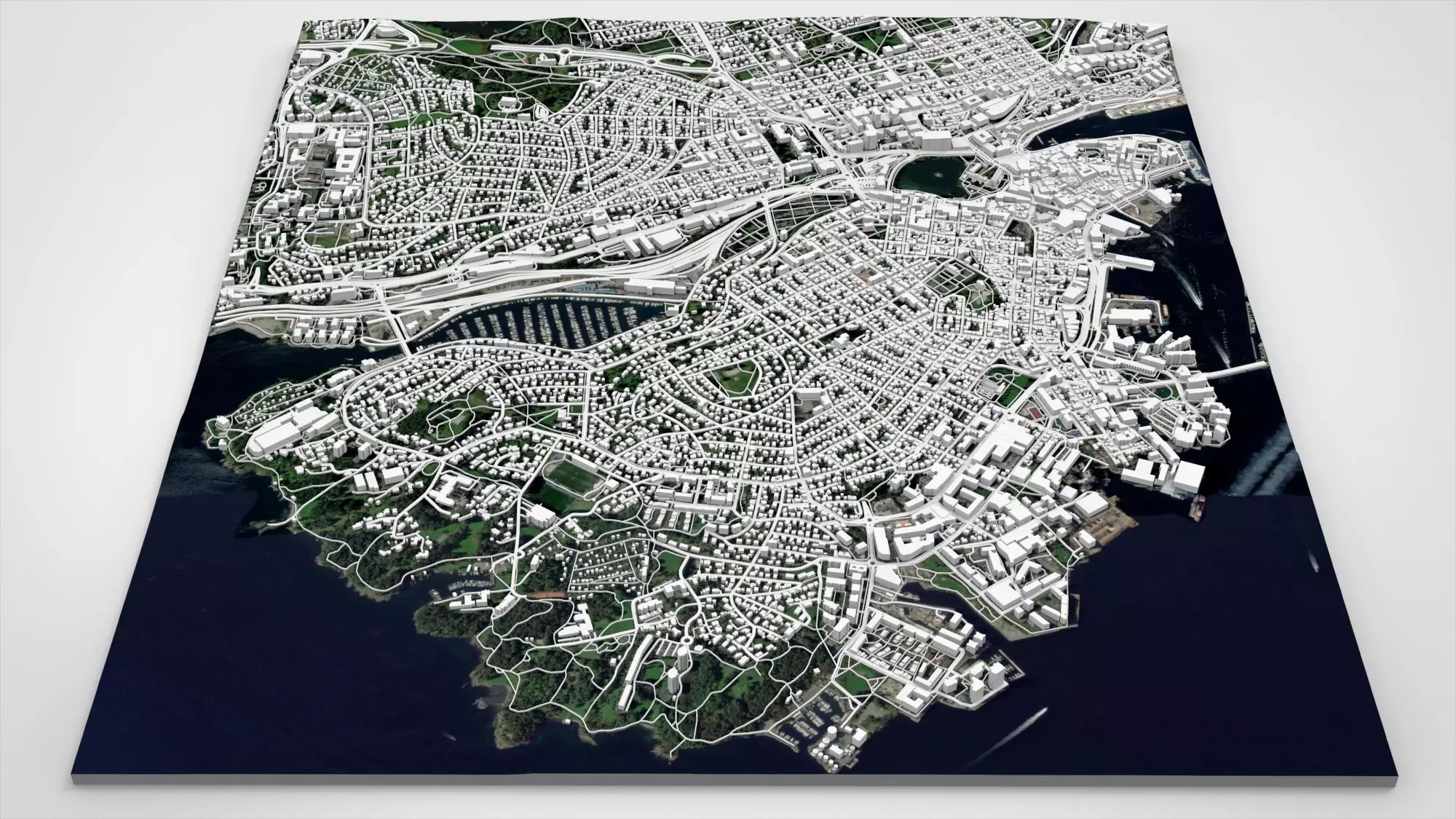 Cityscape Stavanger Norway 3D model_4