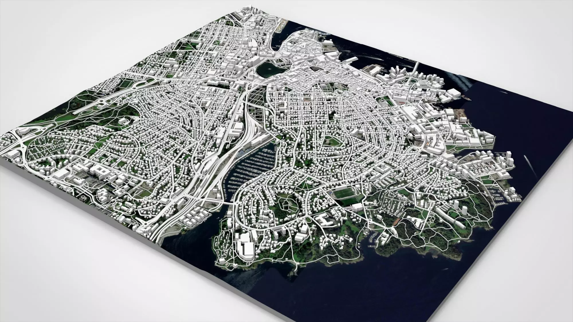 Cityscape Stavanger Norway 3D model_8