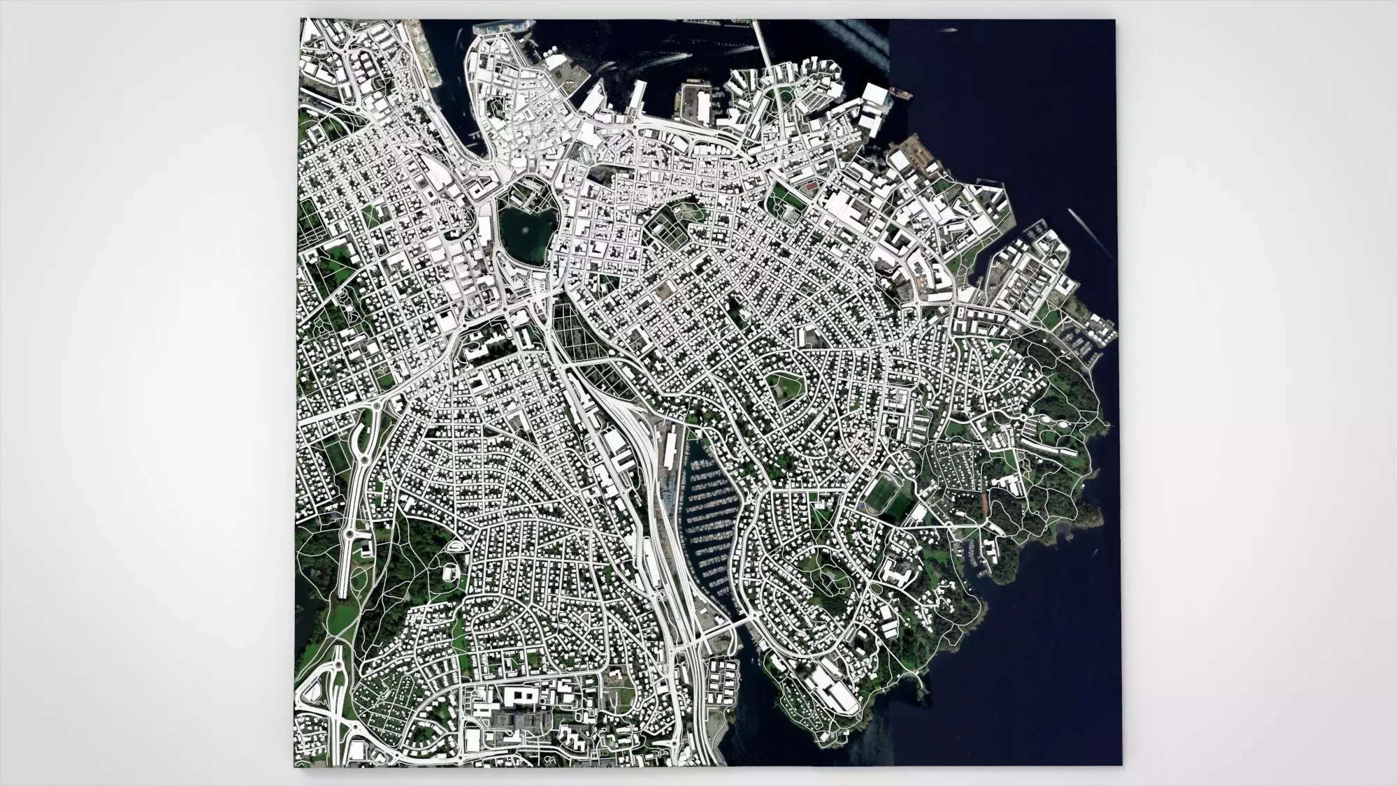 Cityscape Stavanger Norway 3D model_6