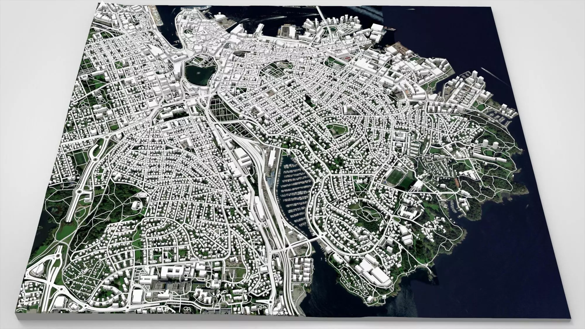 Cityscape Stavanger Norway 3D model_2