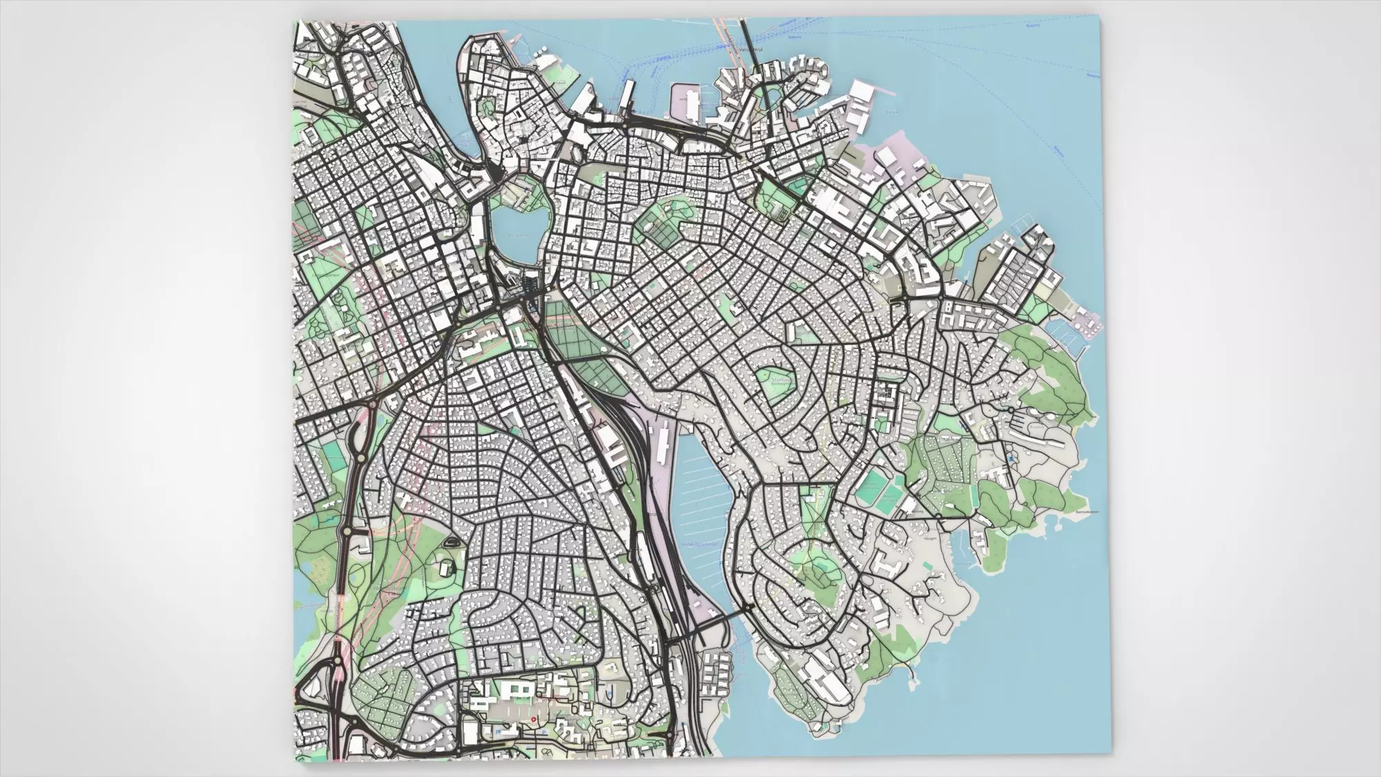 Cityscape Stavanger Norway 3D model_5