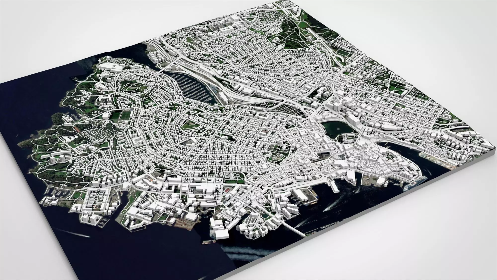 Cityscape Stavanger Norway 3D model_7