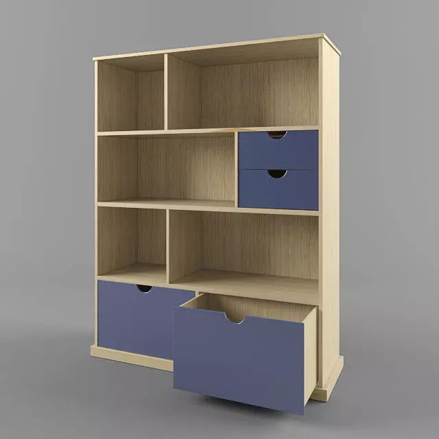 Children cupboard for toys Free low-poly 3D model