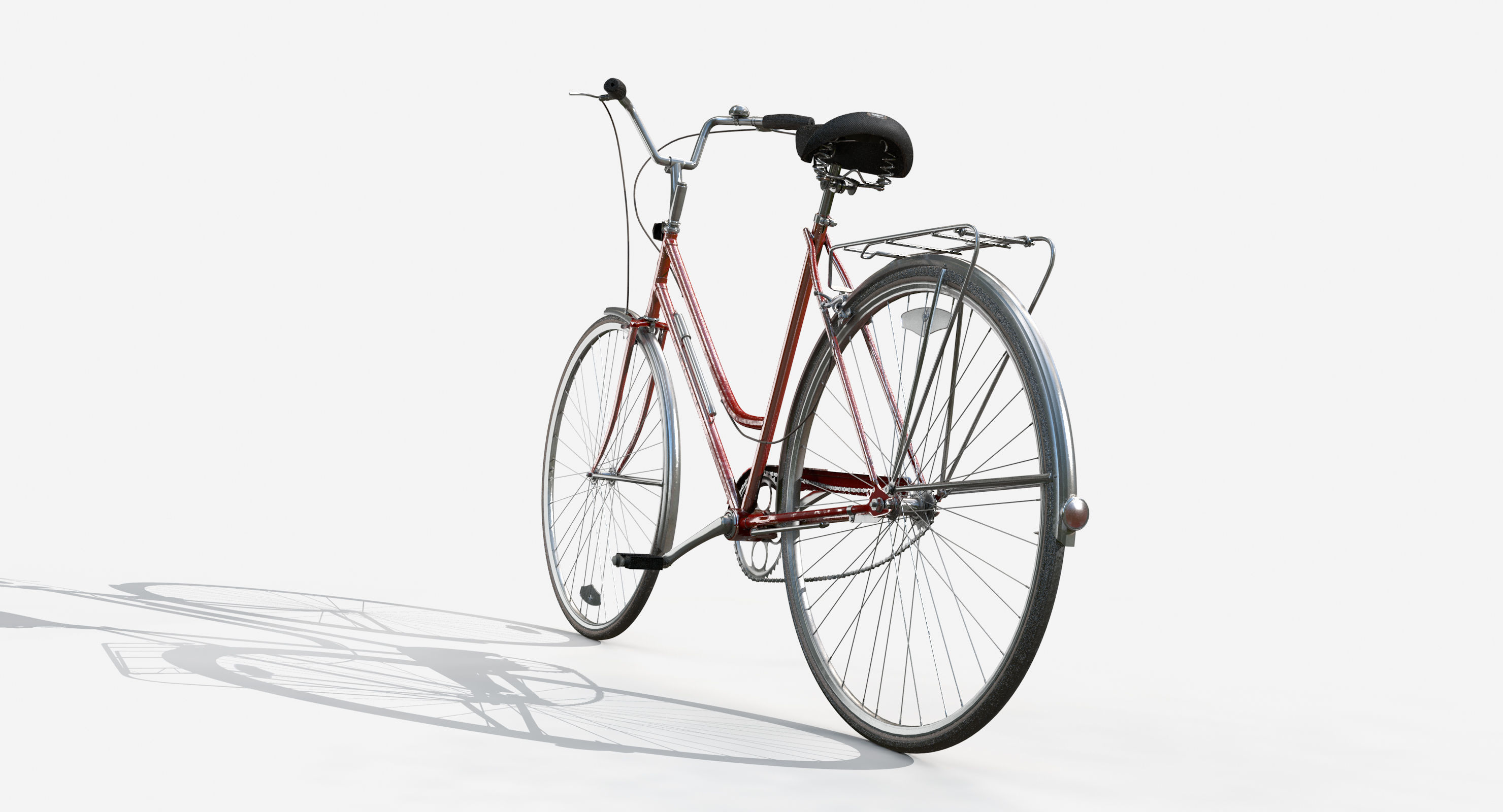 Vintage bicycle 3D model_5
