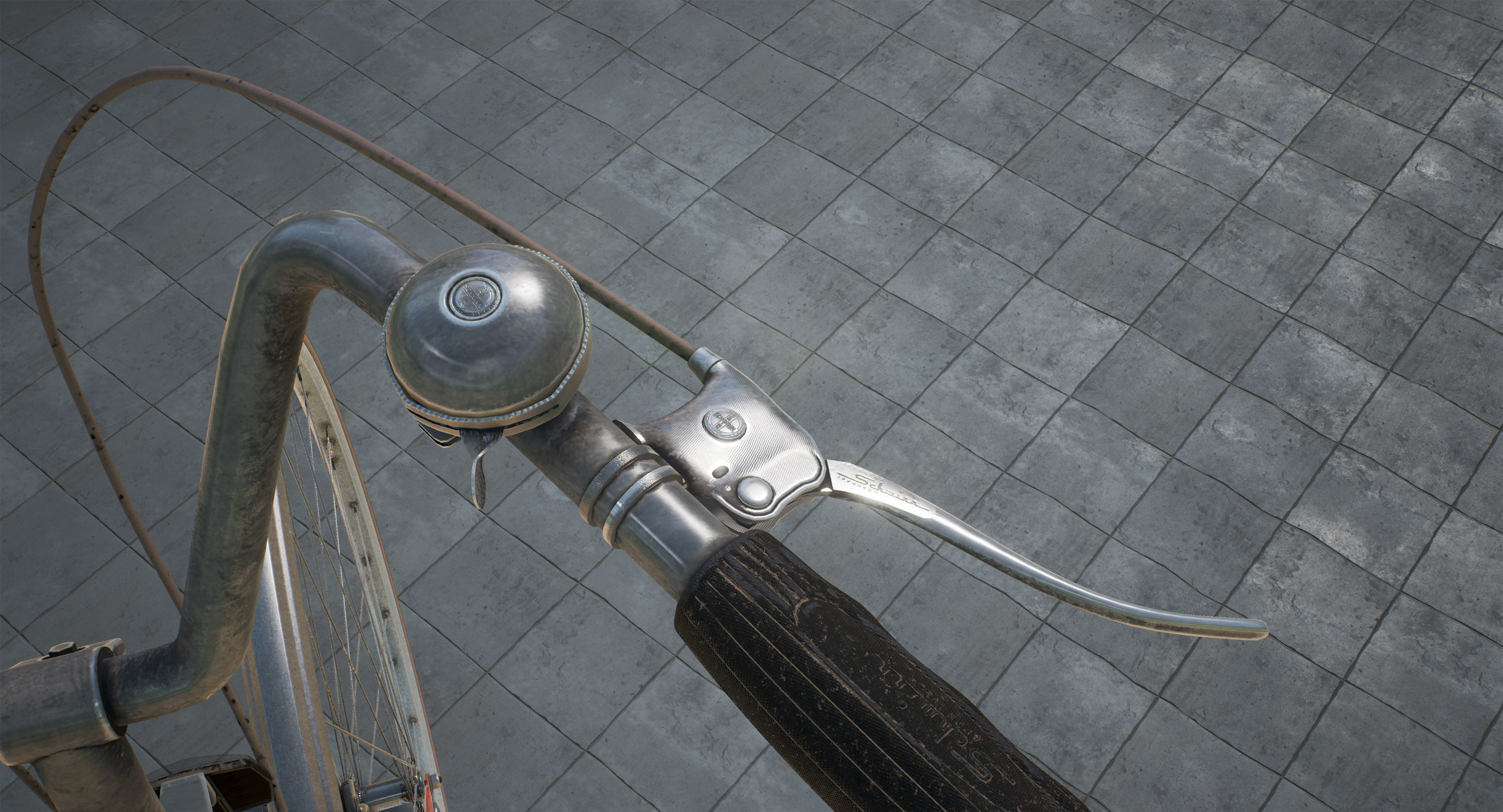 Vintage bicycle 3D model_18