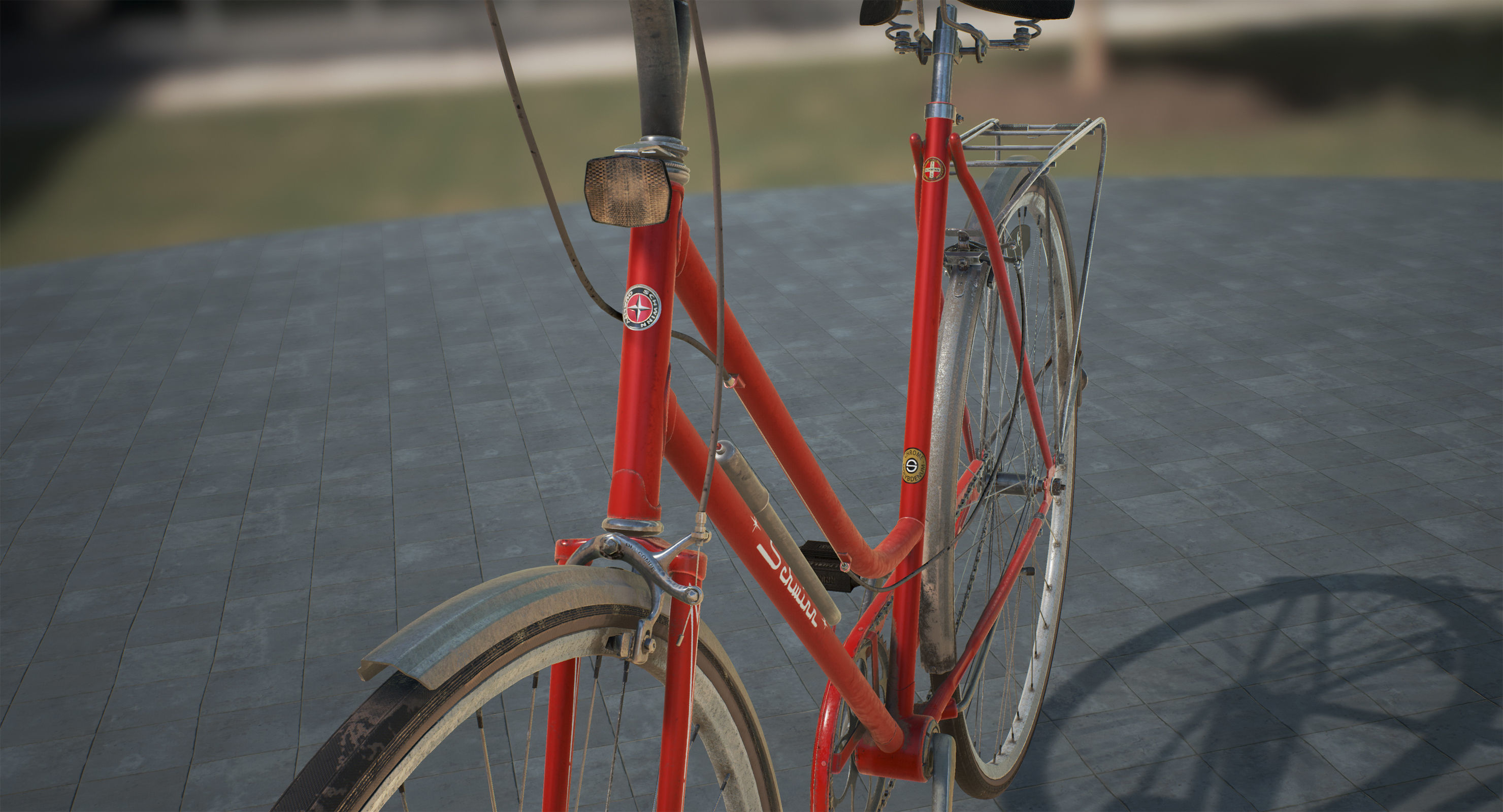 Vintage bicycle 3D model_15