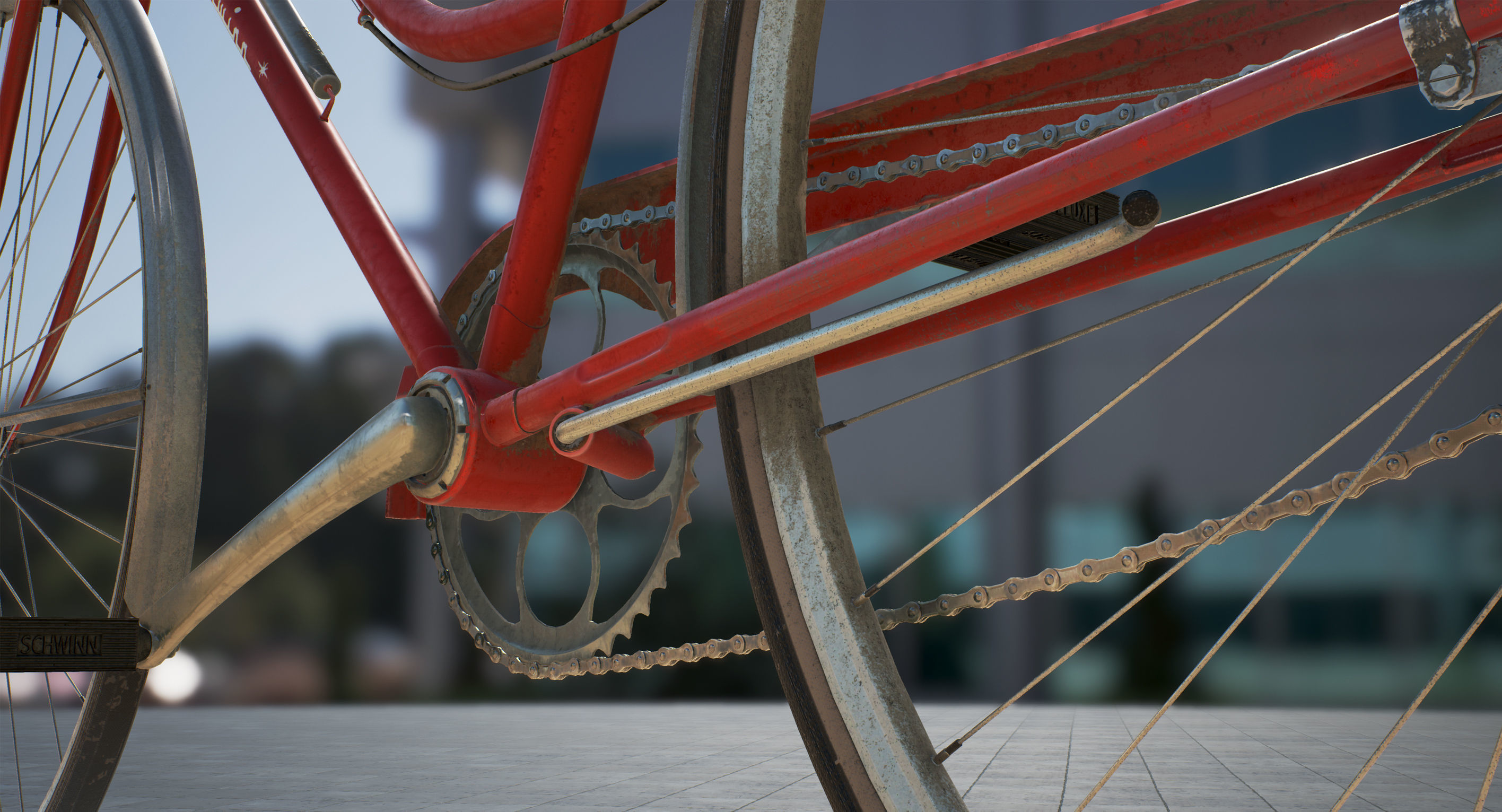Vintage bicycle 3D model_14