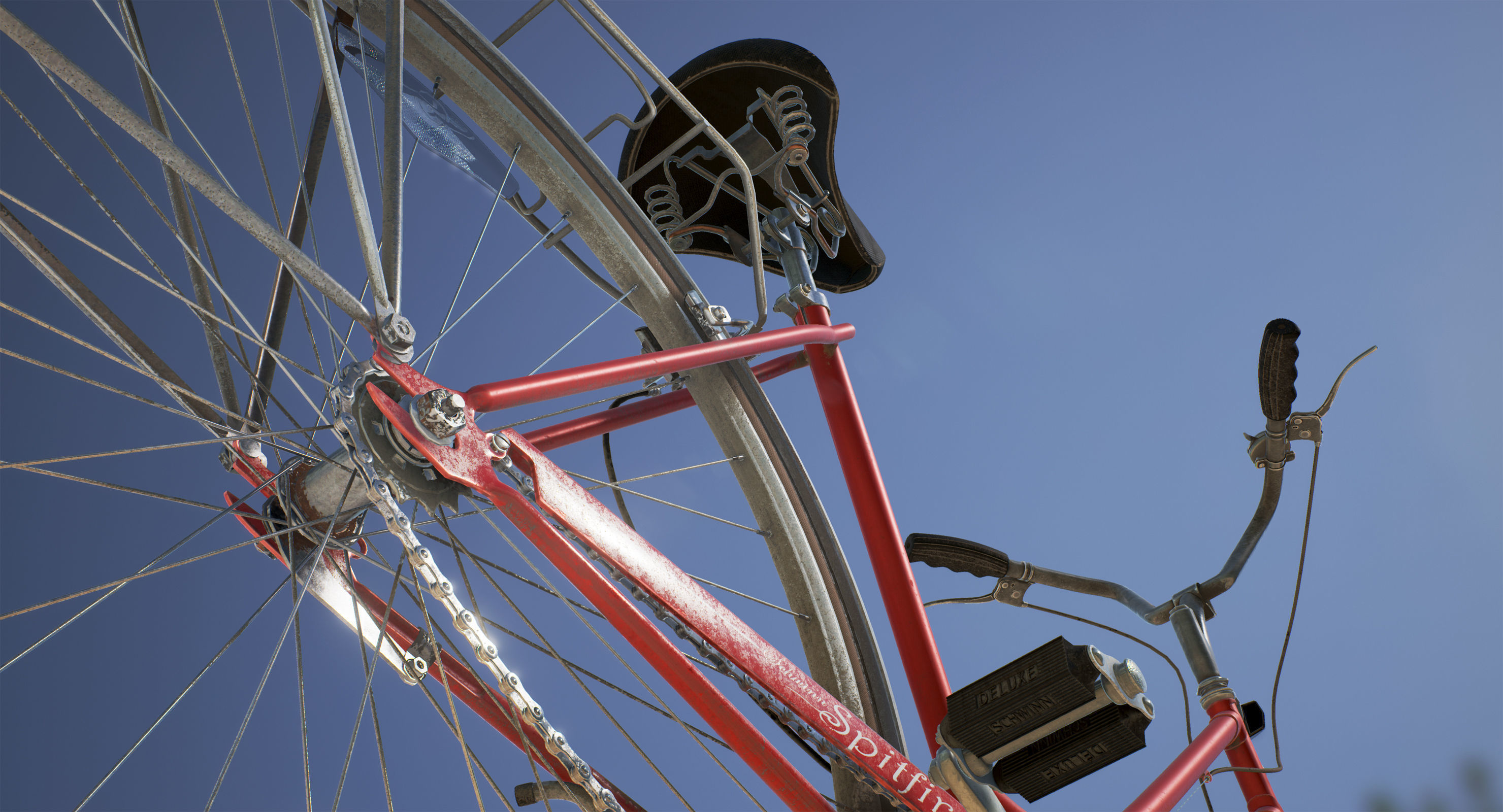 Vintage bicycle 3D model_22