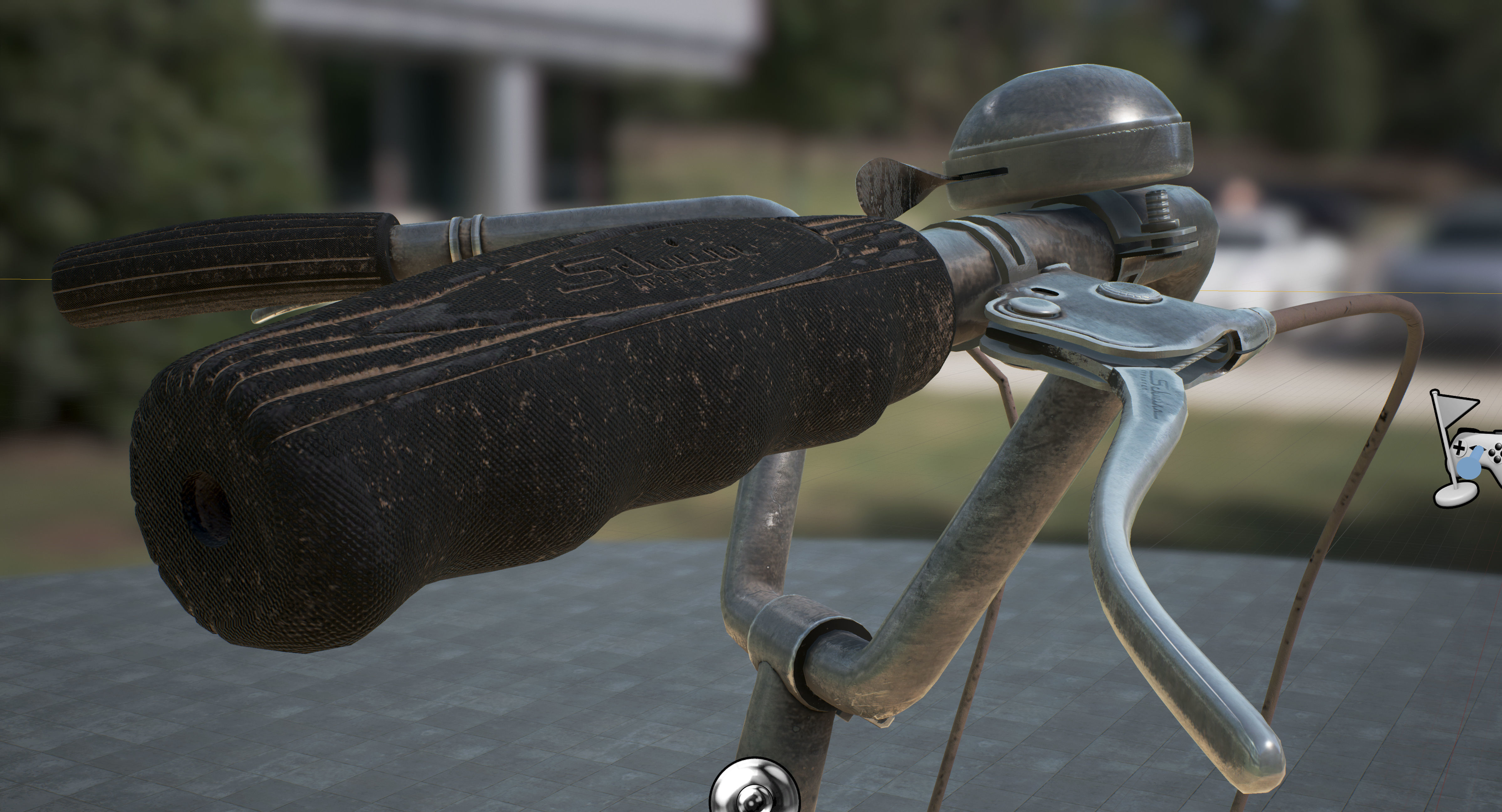 Vintage bicycle 3D model_17