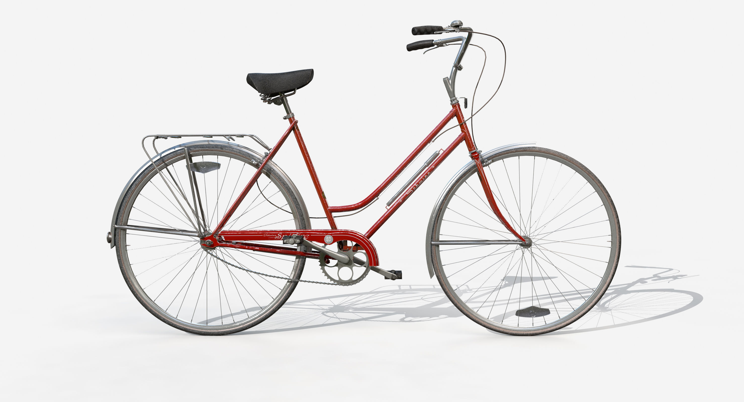 Vintage bicycle 3D model_2